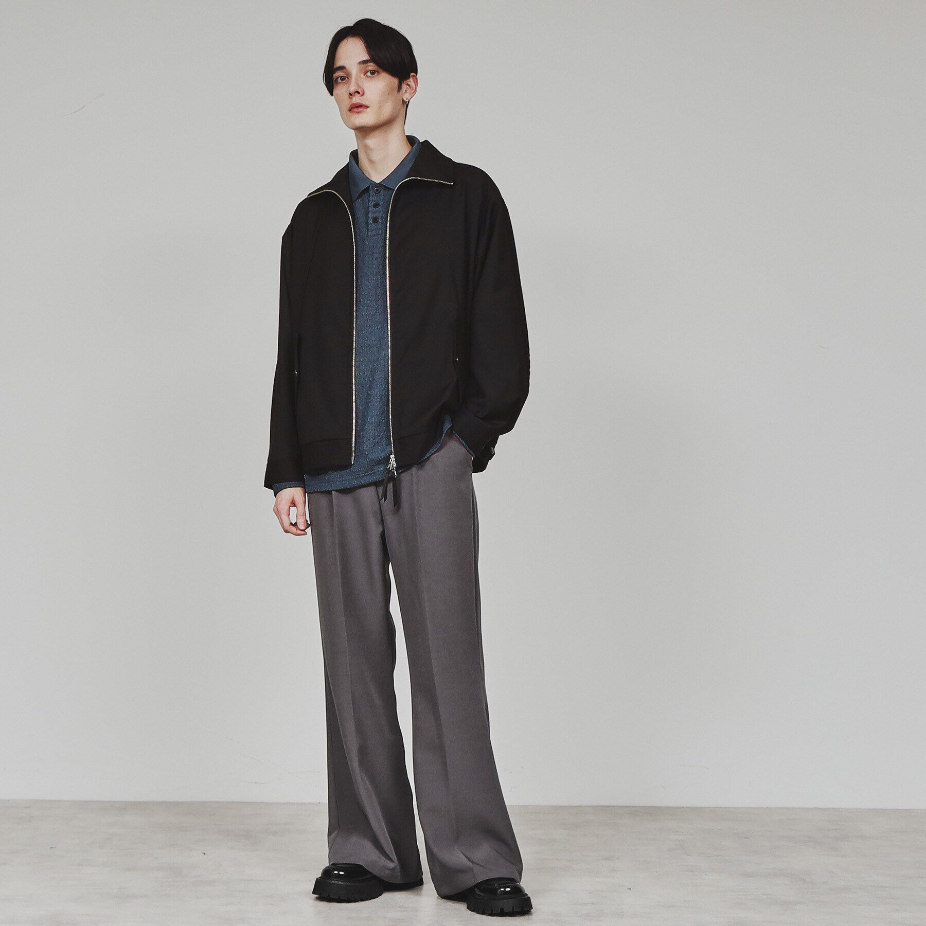 tk.TAKEO KIKUCHI「梳毛調TRスタンドブルゾン」|ブルゾン・スタジャン|