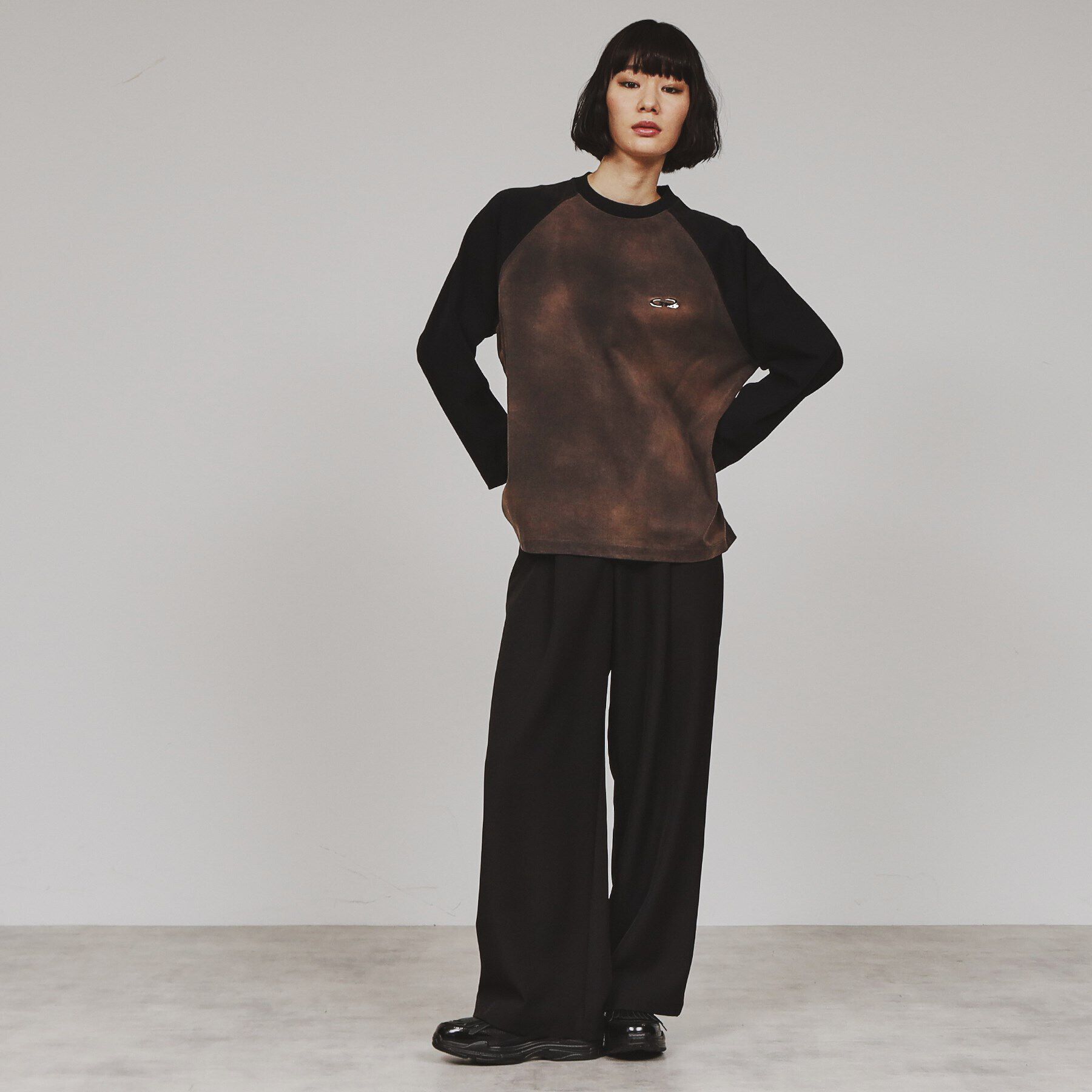 tk.TAKEO KIKUCHI「ブリーチラグランスリーブTシャツ」|Tシャツ・カットソー|