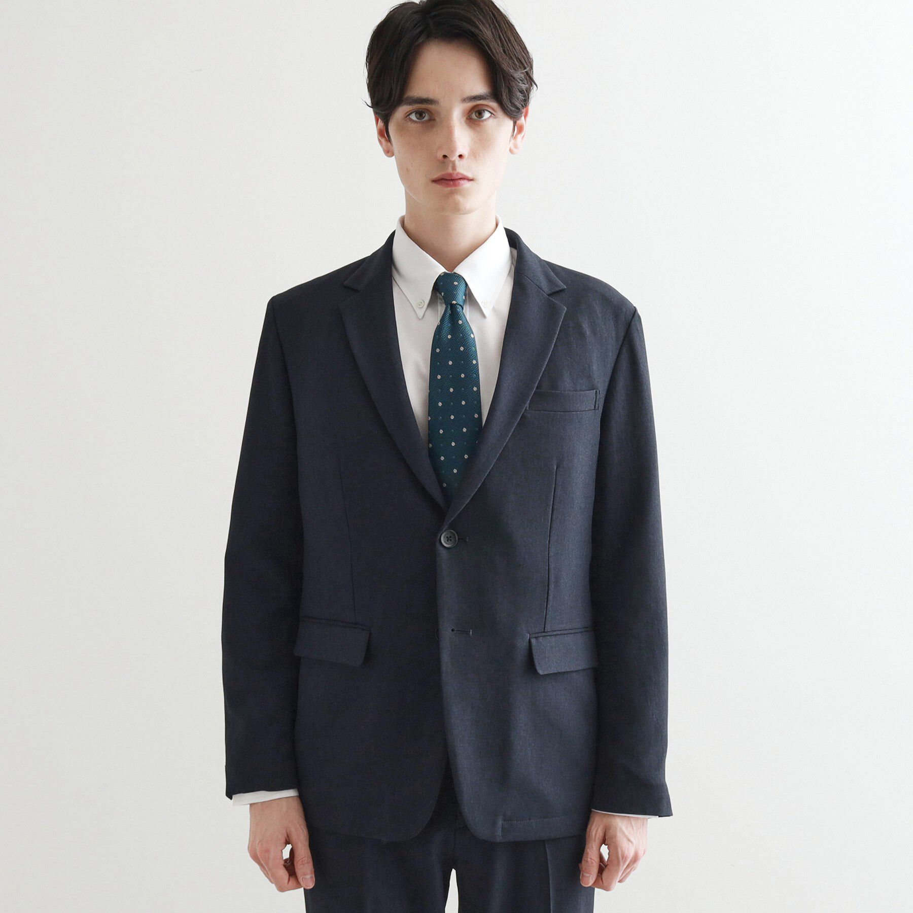 tk.TAKEO KIKUCHI「【洗える】ピンヘッドストレッチセットアップ／上下2点セット／速乾／WEB限定／ビジカジ対応」|スーツ|