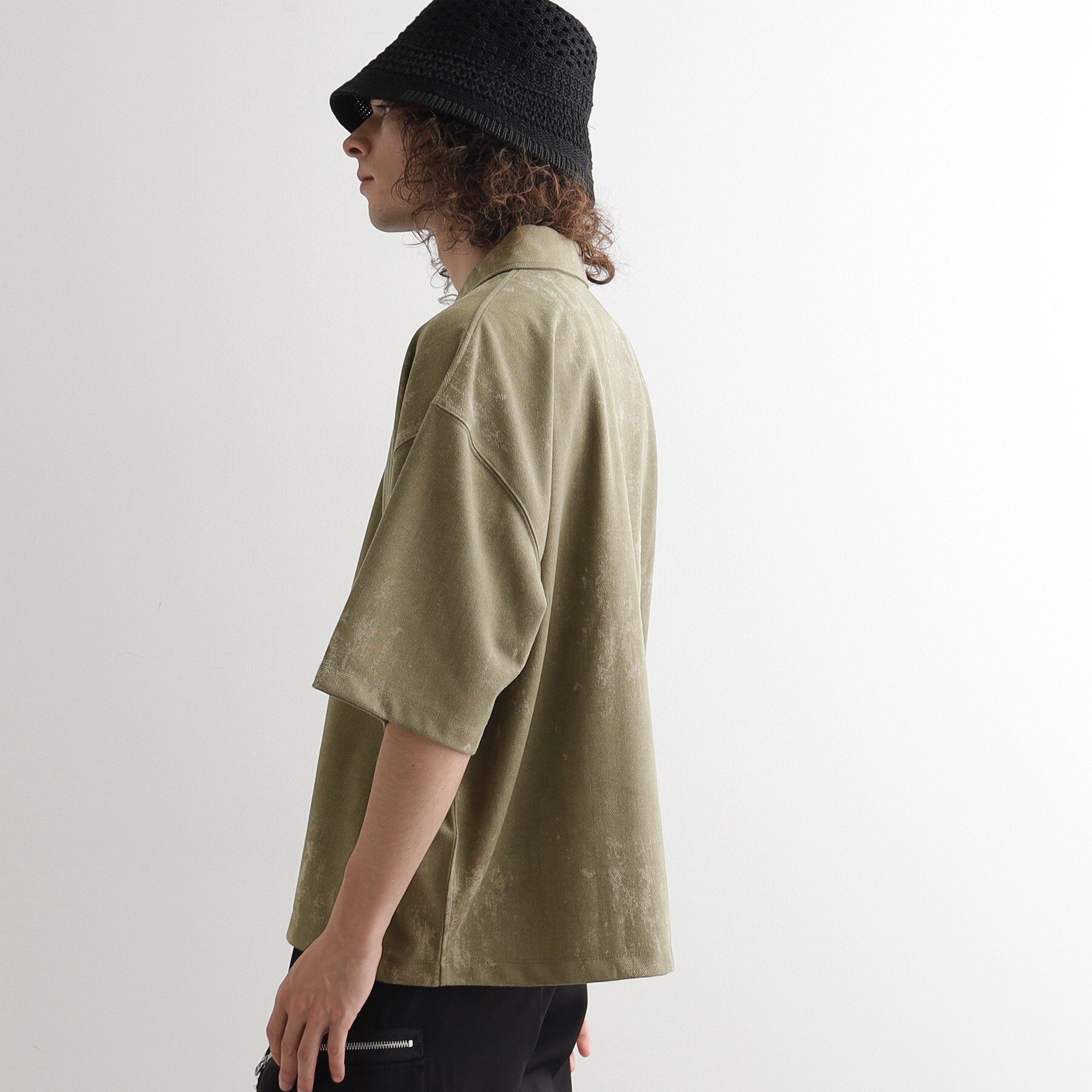 tk.TAKEO KIKUCHI「ヴィンテージライクハーフジップポロシャツ」|ポロシャツ|