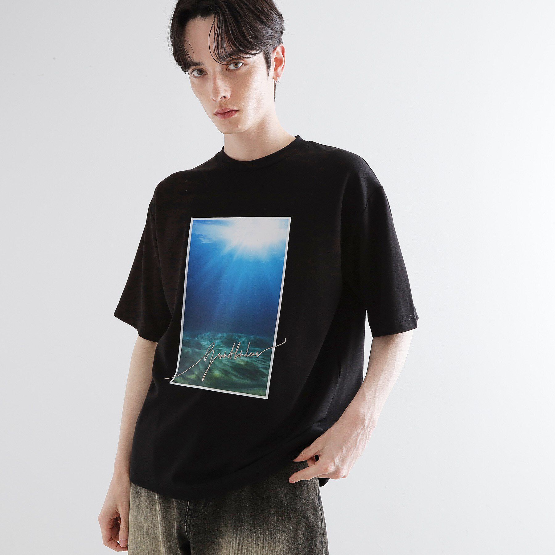 tk.TAKEO KIKUCHI「ハートグラフィックTシャツ」|Tシャツ・カットソー|