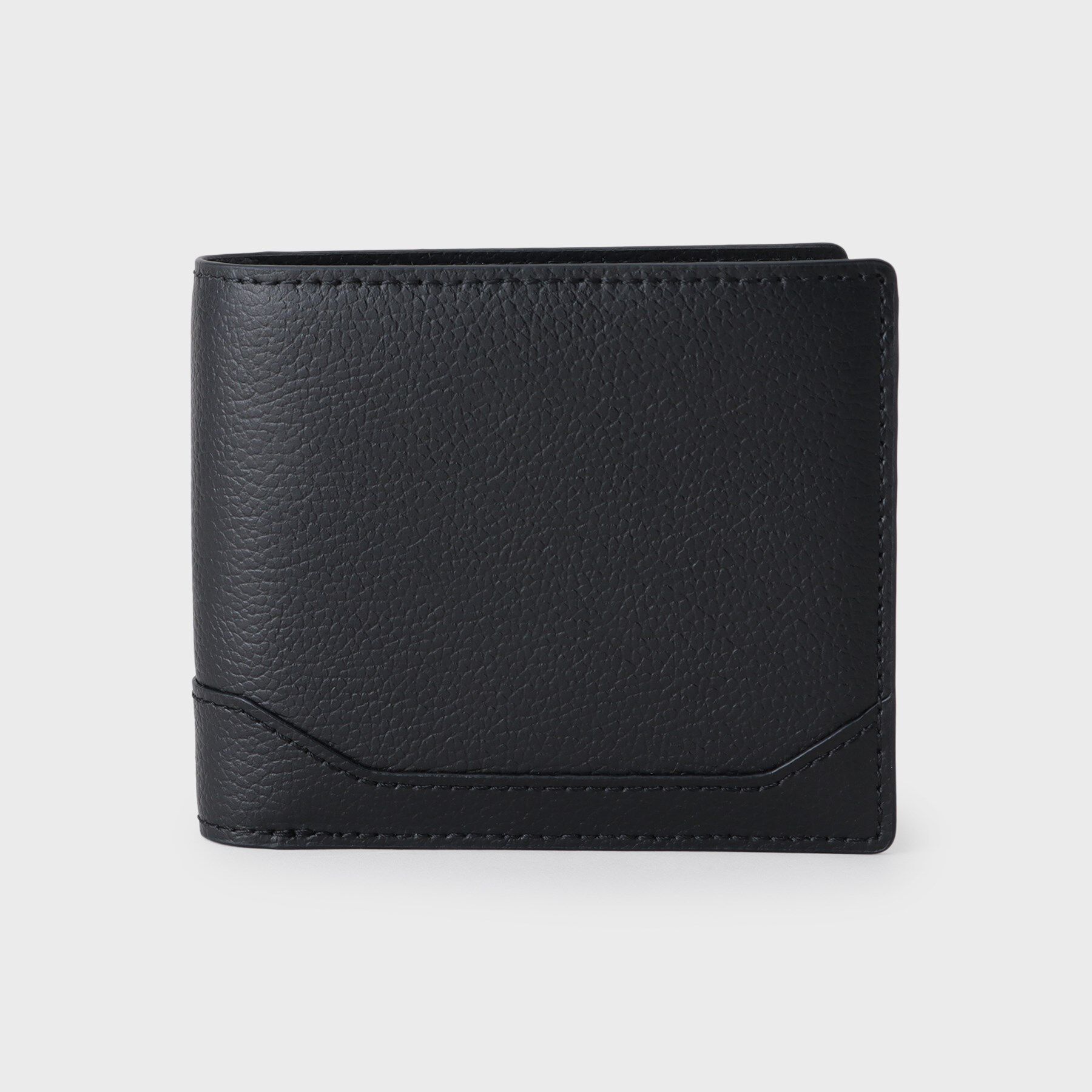 tk.TAKEO KIKUCHI「二つ折りレザーウォレット」|財布|ブラック(119)