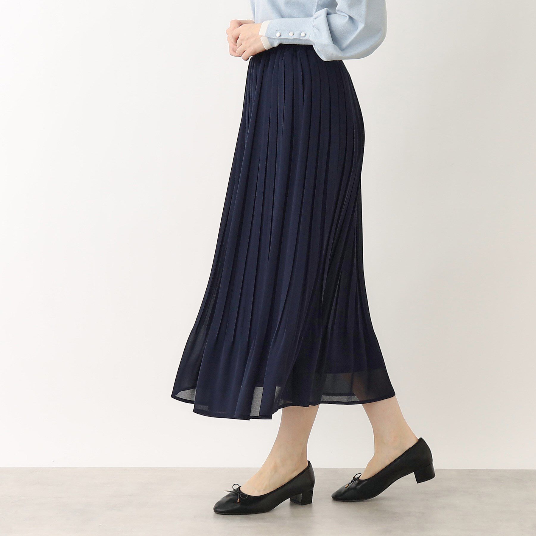 index「《新色追加》着丈が選べる！プリーツフレアスカート【イージーケア／防シワ／洗濯機洗い可】」|スカート|