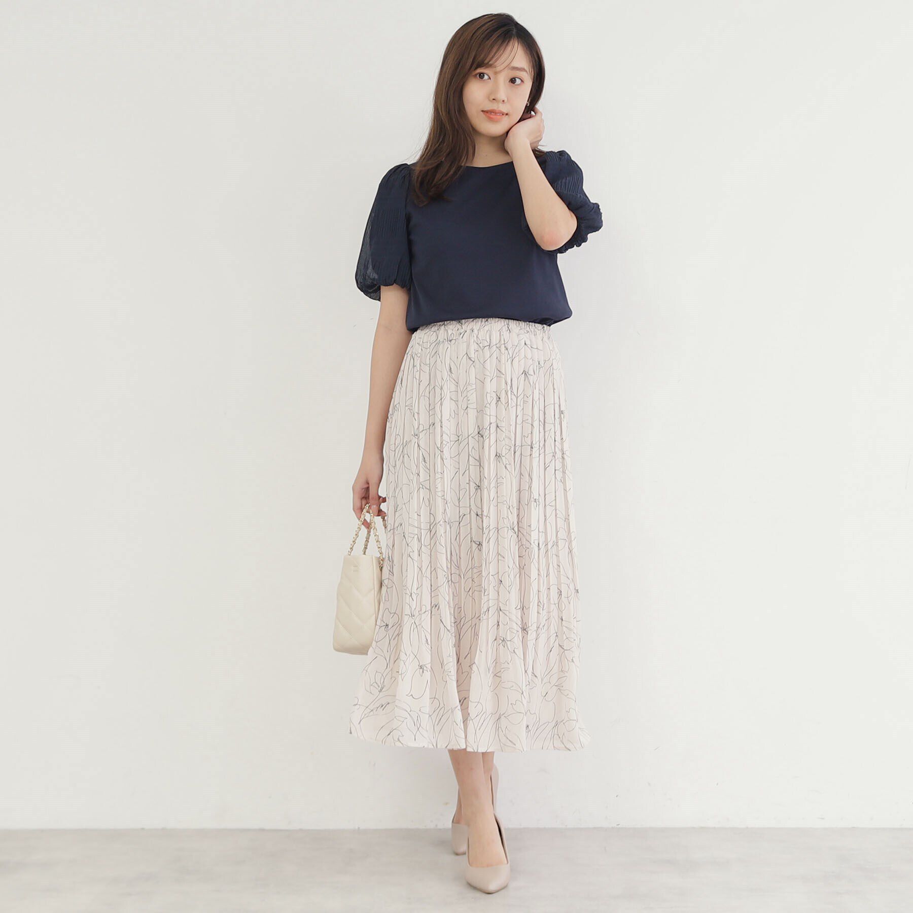 index「《新色追加》着丈が選べる！プリーツフレアスカート【イージーケア／防シワ／洗濯機洗い可】」|スカート|