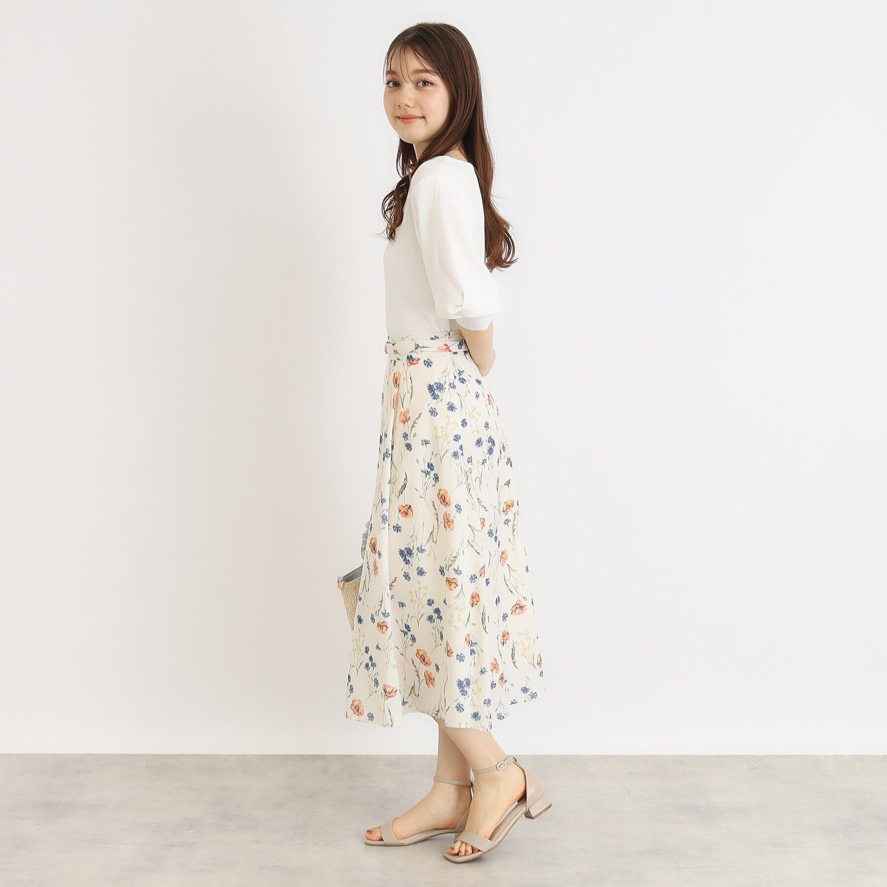 index「クールタッチデザインスリーブニット【洗濯機洗い可/抗ピル/接触冷感】」|ニット・セーター|