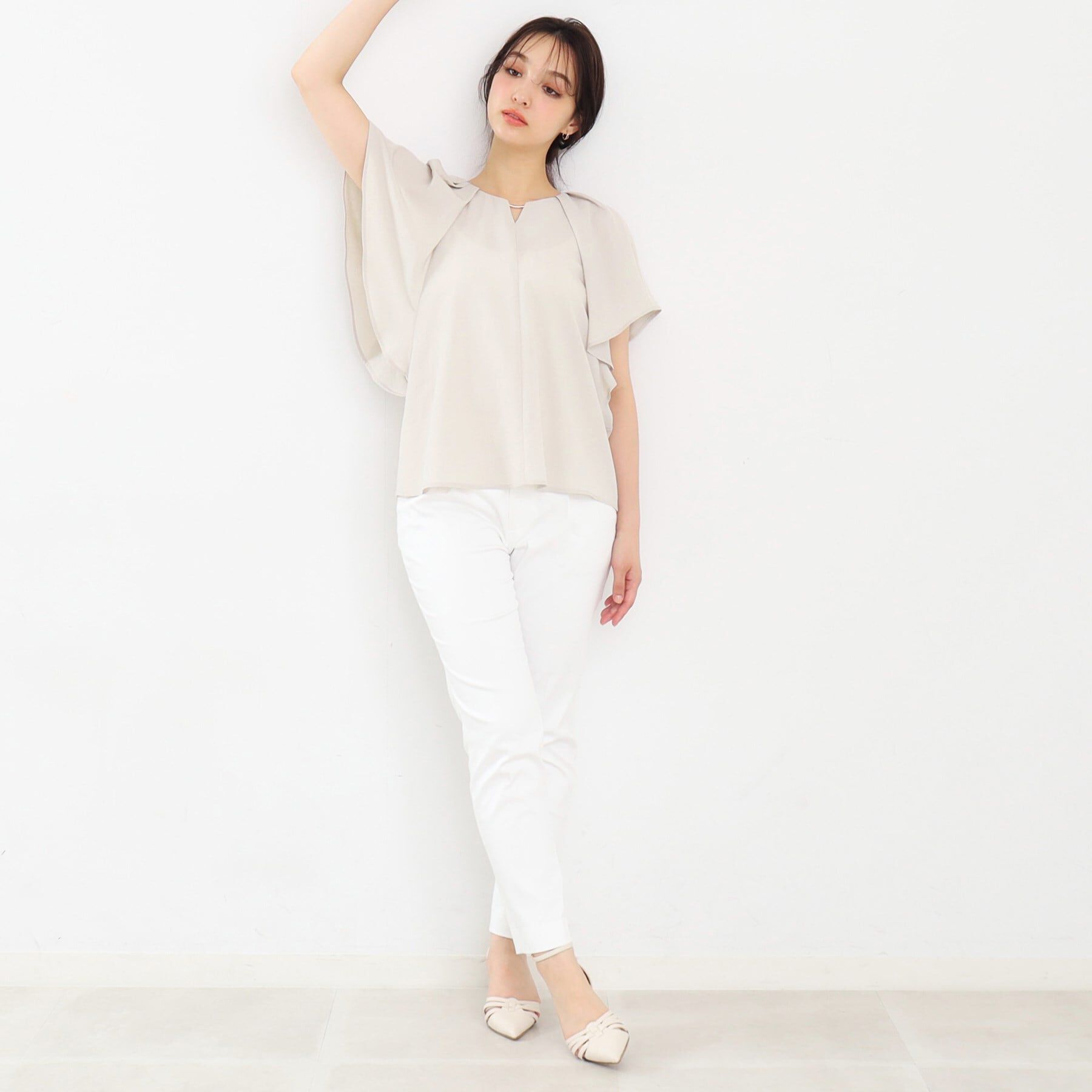 index「タックフレアスリーブブラウス【洗濯機洗い可/吸水速乾/防シワ/抗ピル】」|シャツ・ブラウス|