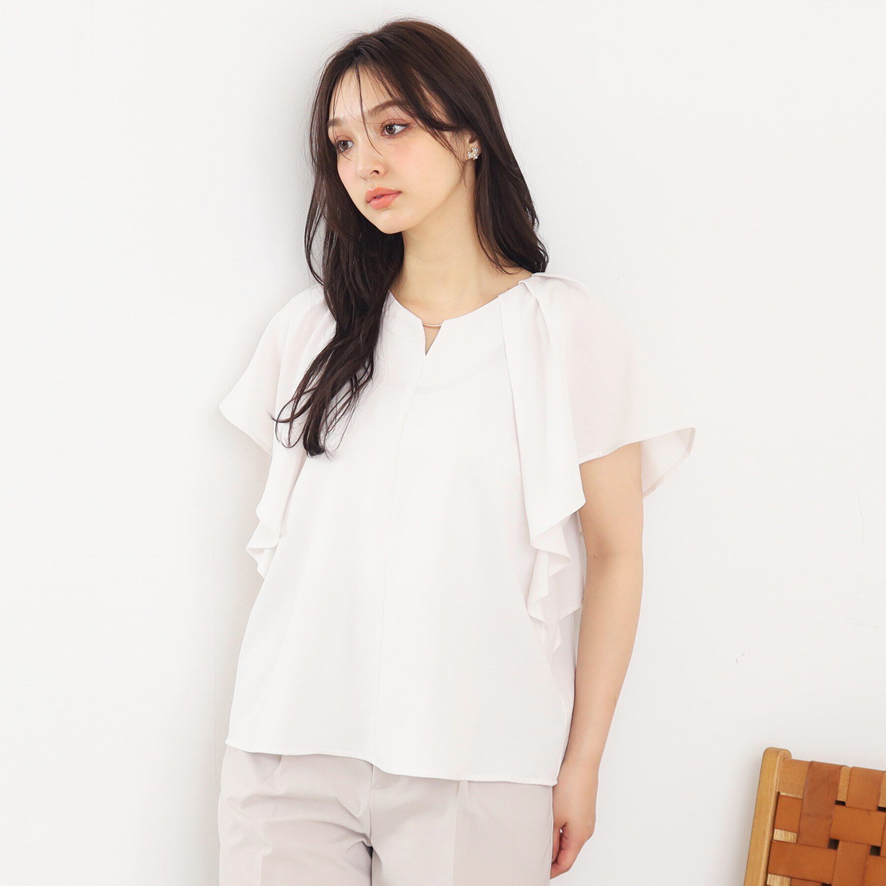 index「タックフレアスリーブブラウス【洗濯機洗い可/吸水速乾/防シワ/抗ピル】」|シャツ・ブラウス|