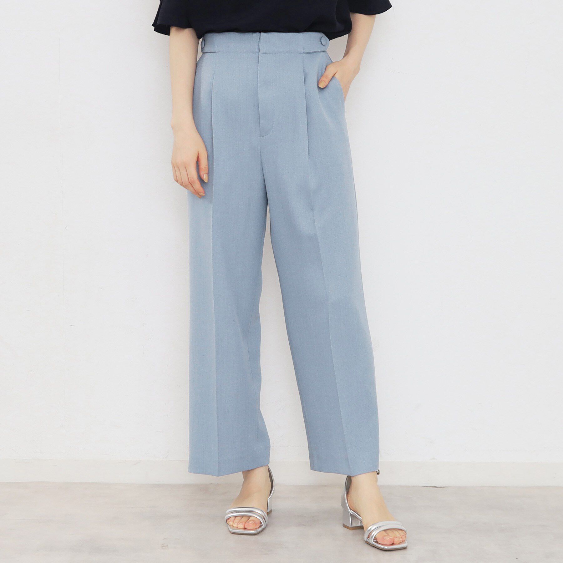 index「≪5color≫ストレッチワイドパンツ【吸水速乾/防シワ/コラーゲン配合/洗濯機洗い可】」|その他|