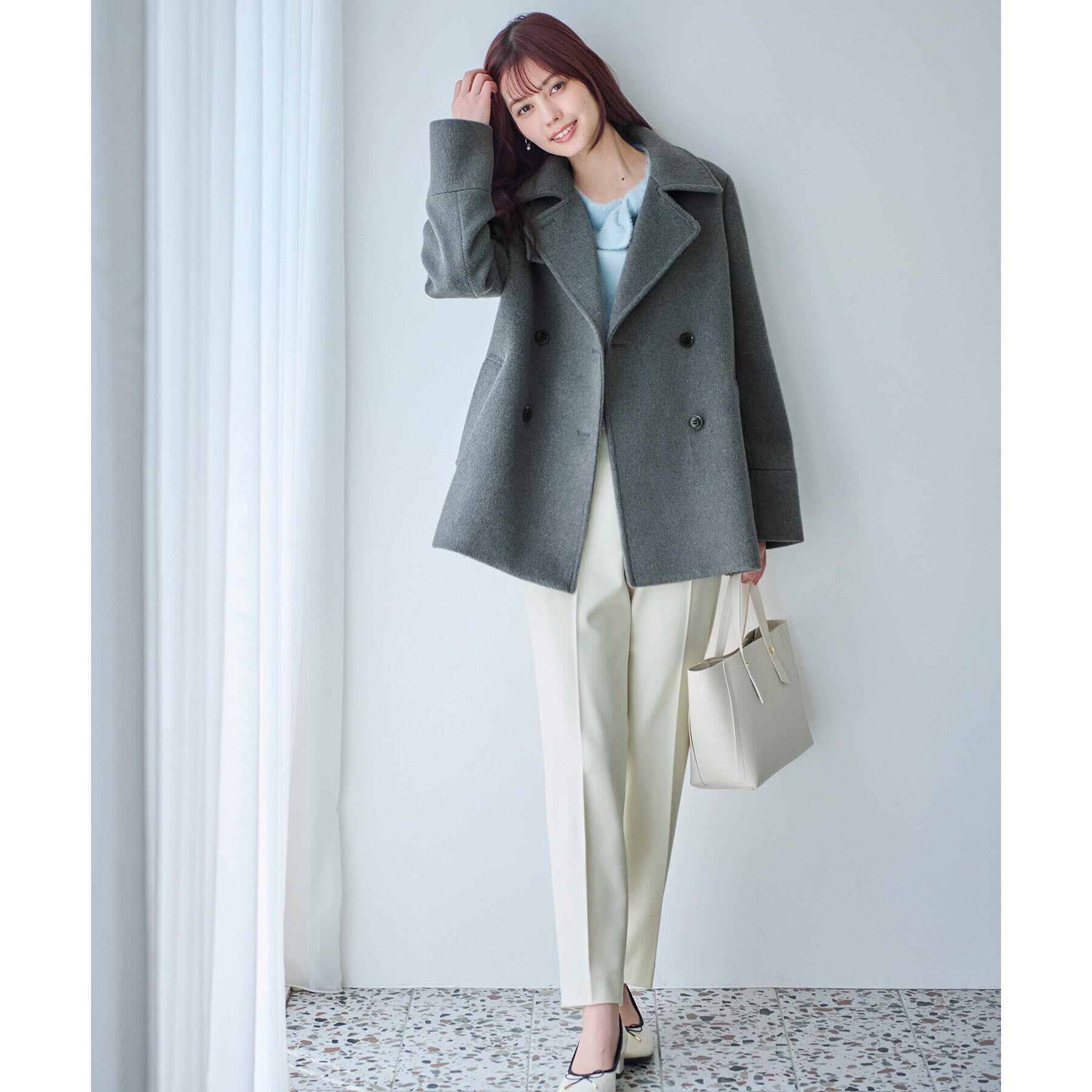 index「【2WAY】フェイクレザーミドルトートバッグ」|トートバッグ|