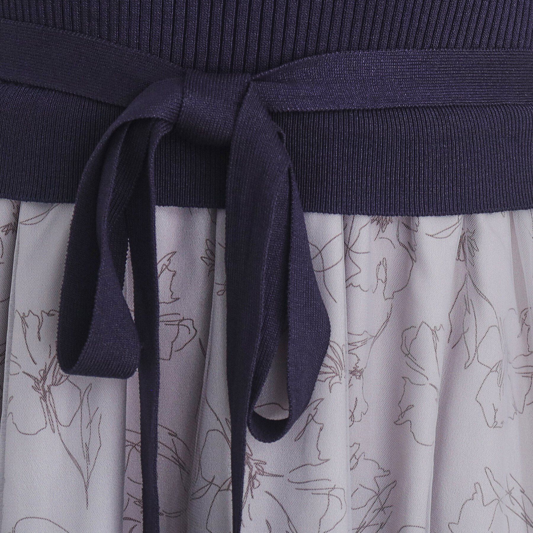 index「《S-LLsize》フラワーチュールドッキングワンピース【洗濯機洗い可/抗ピル】」|ワンピース|