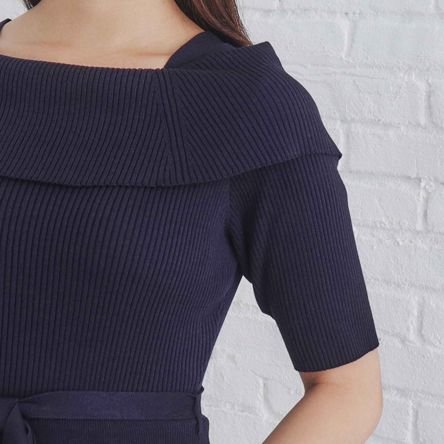 index「《S-LLsize》フラワーチュールドッキングワンピース【洗濯機洗い可/抗ピル】」|ワンピース|