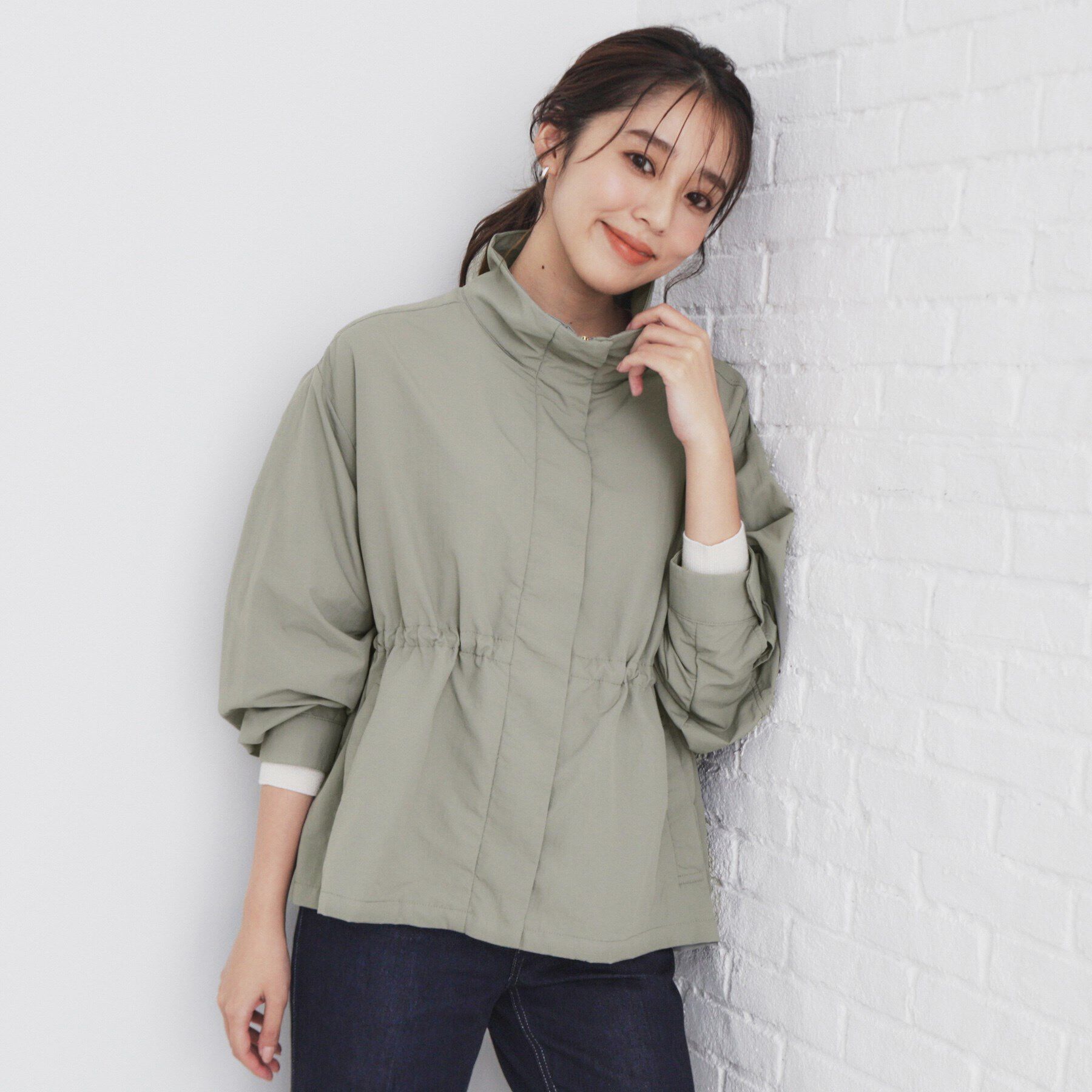 index「スタンドカラーブルゾン【撥水/洗濯機洗い可/UVケア/防シワ】」|ブルゾン・スタジャン|