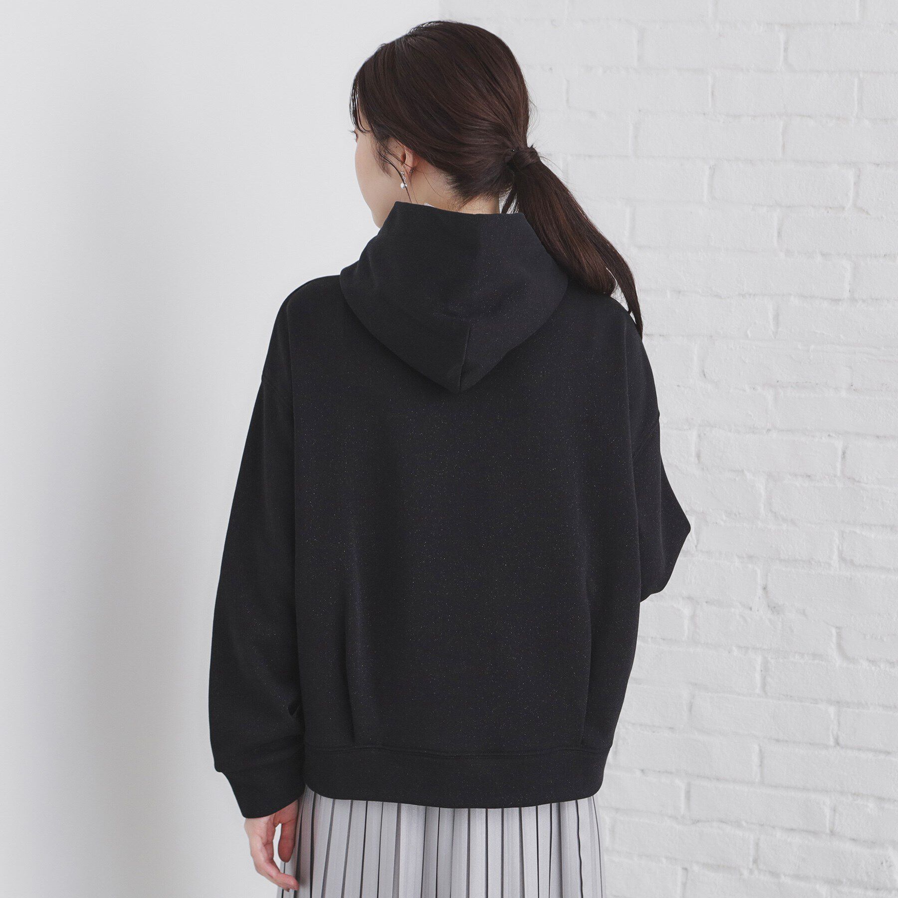 index「ラメフーディープルオーバー【洗濯機洗い可】」|パーカー|