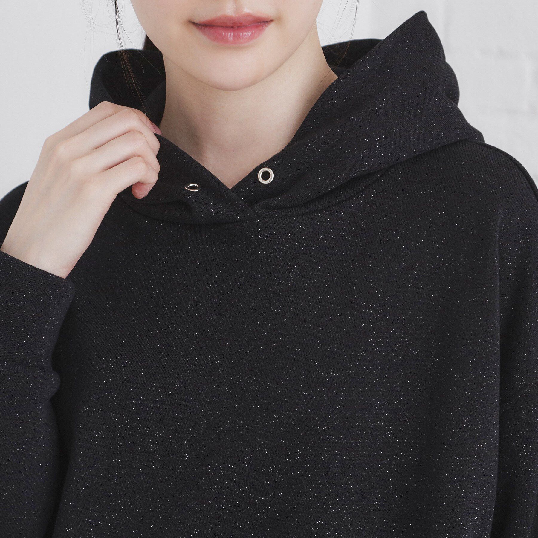 index「ラメフーディープルオーバー【洗濯機洗い可】」|パーカー|