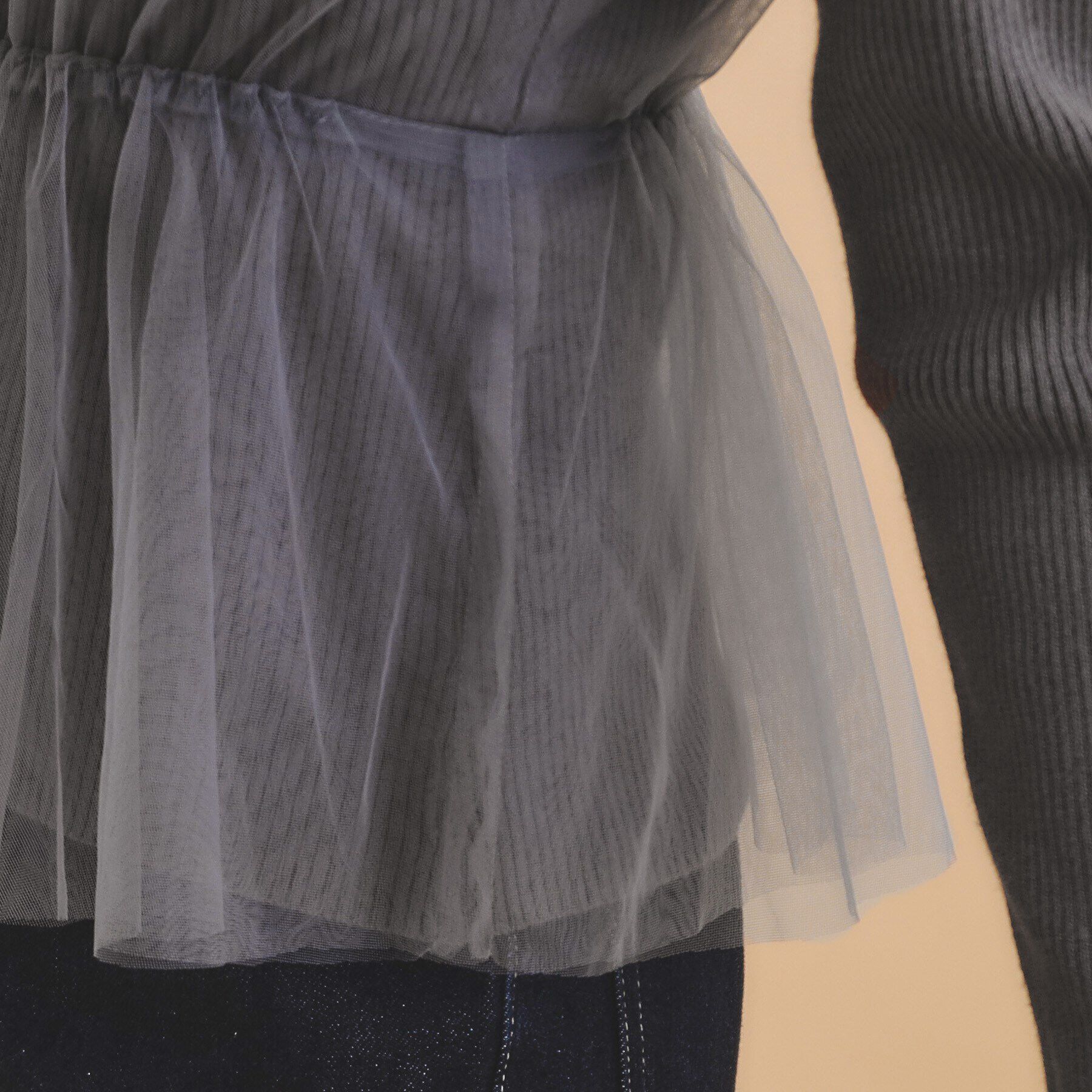 index「チュールレイヤードペプラムニット【洗える】」|ニット・セーター|