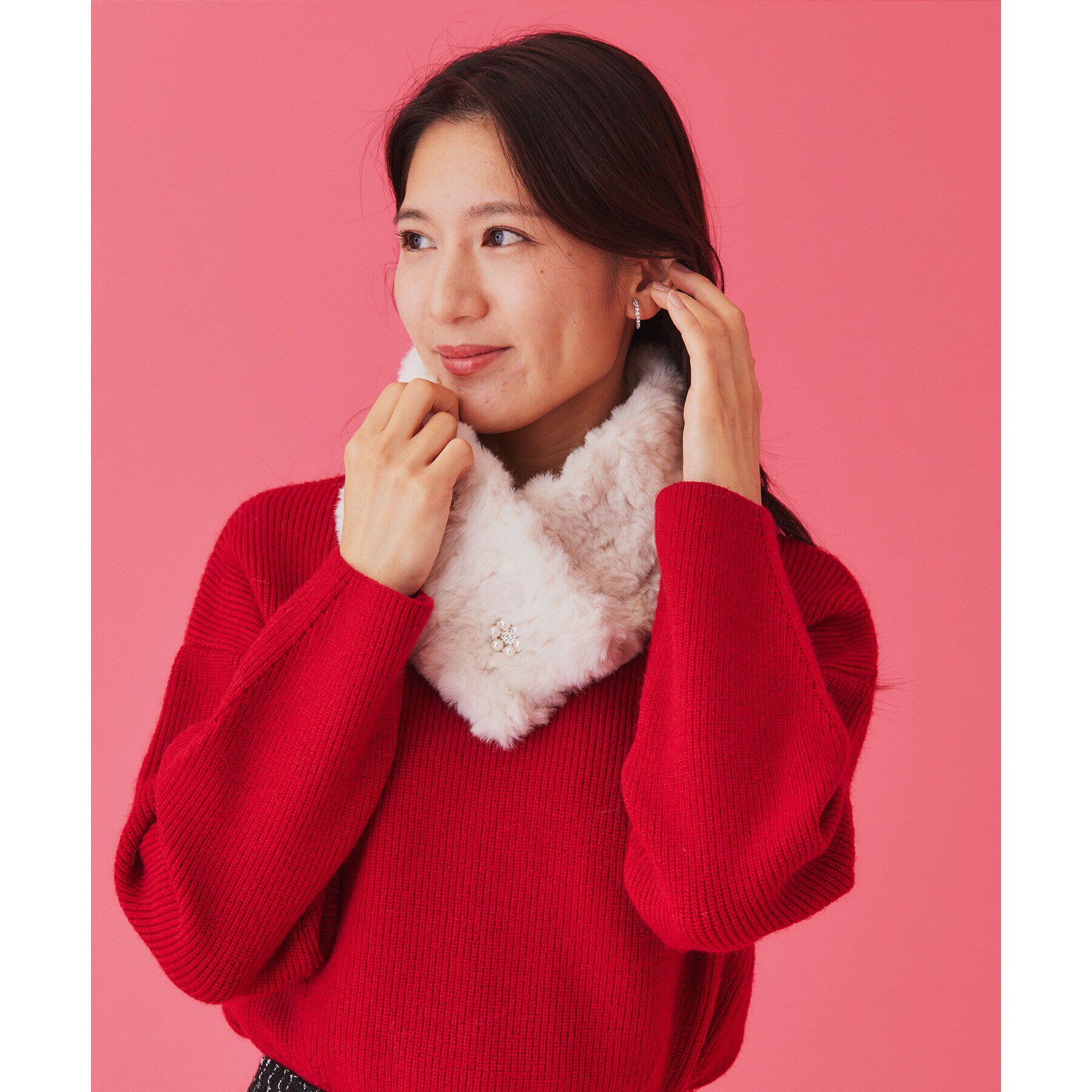 index「《6color/S-LLsize》片畦ハイネックニット【洗濯機洗い可】」|ニット・セーター|