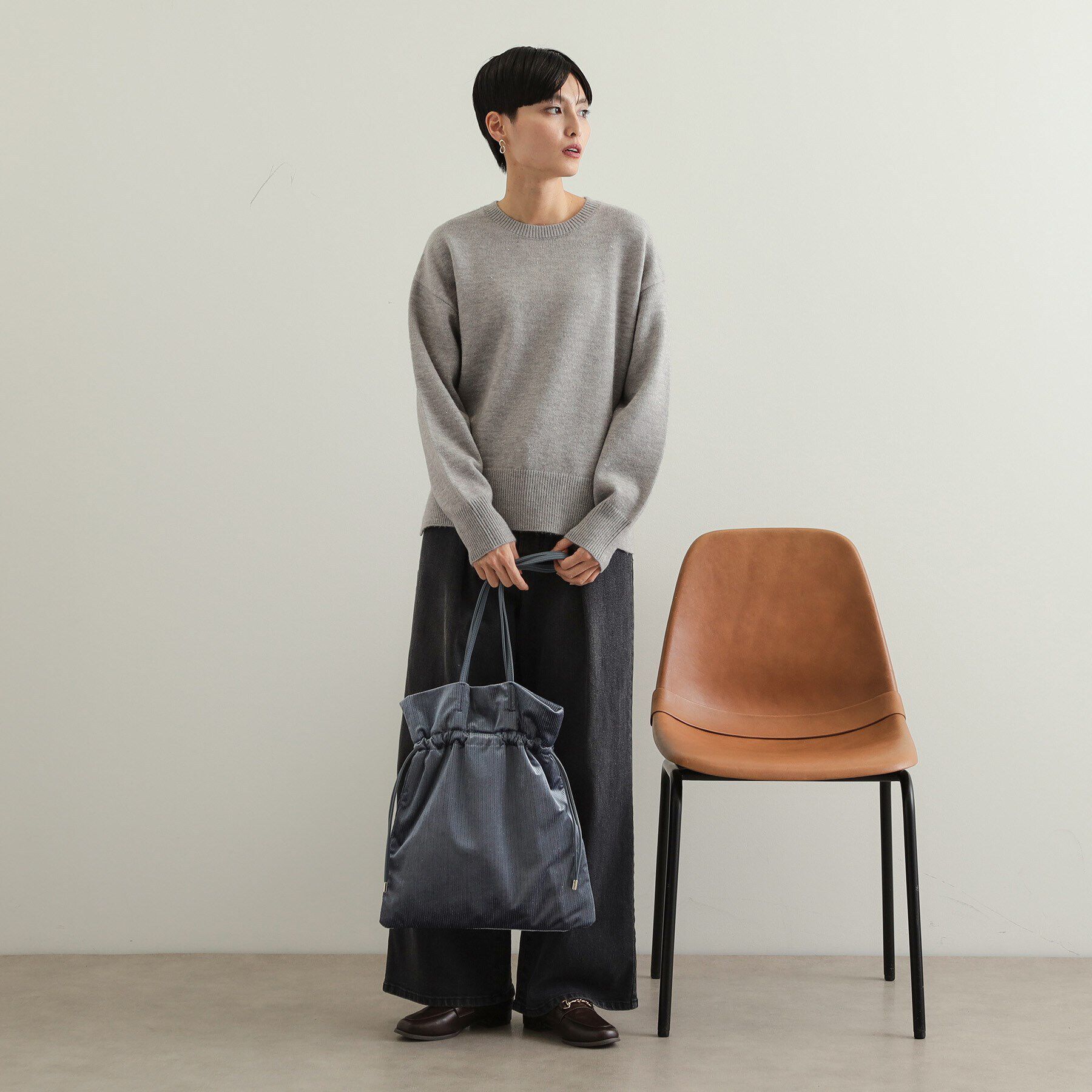 OPAQUE.CLIP「【A4サイズ対応】プリーツドロストショルダーバッグ」|ショルダー・メッセンジャー|