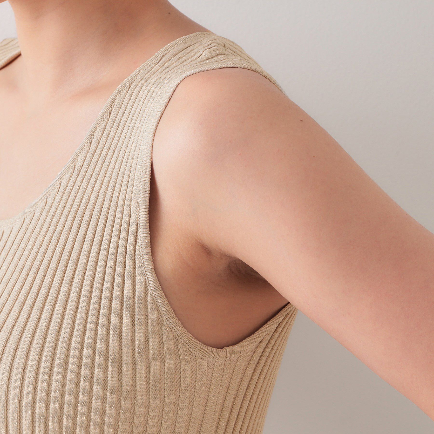 OPAQUE.CLIP「ラメニットタンクトップ【洗濯機洗い可／抗ピル】」|キャミソール|