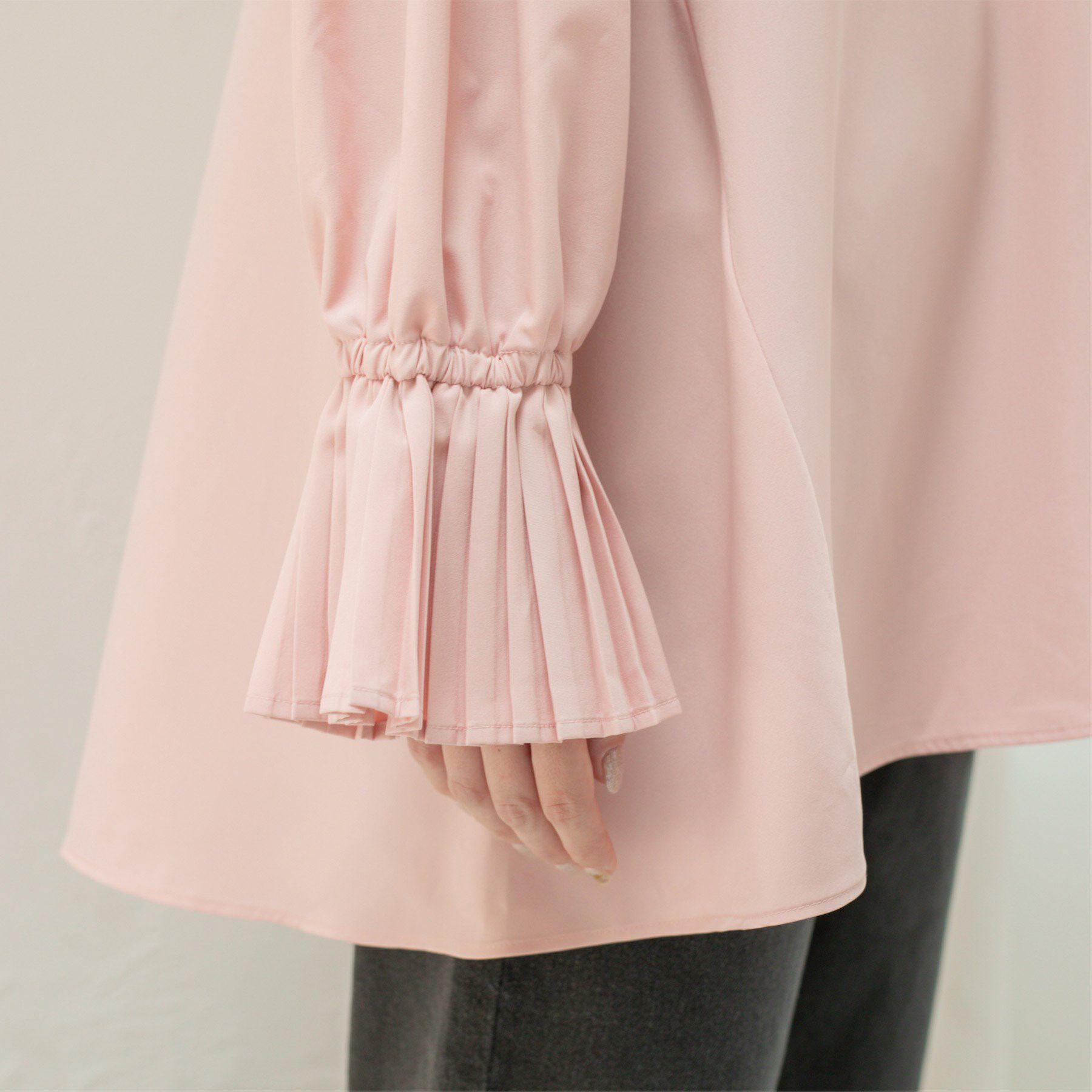 OPAQUE.CLIP「プリーツキャンディスリーブブラウス【洗濯機洗い可】」|シャツ・ブラウス|