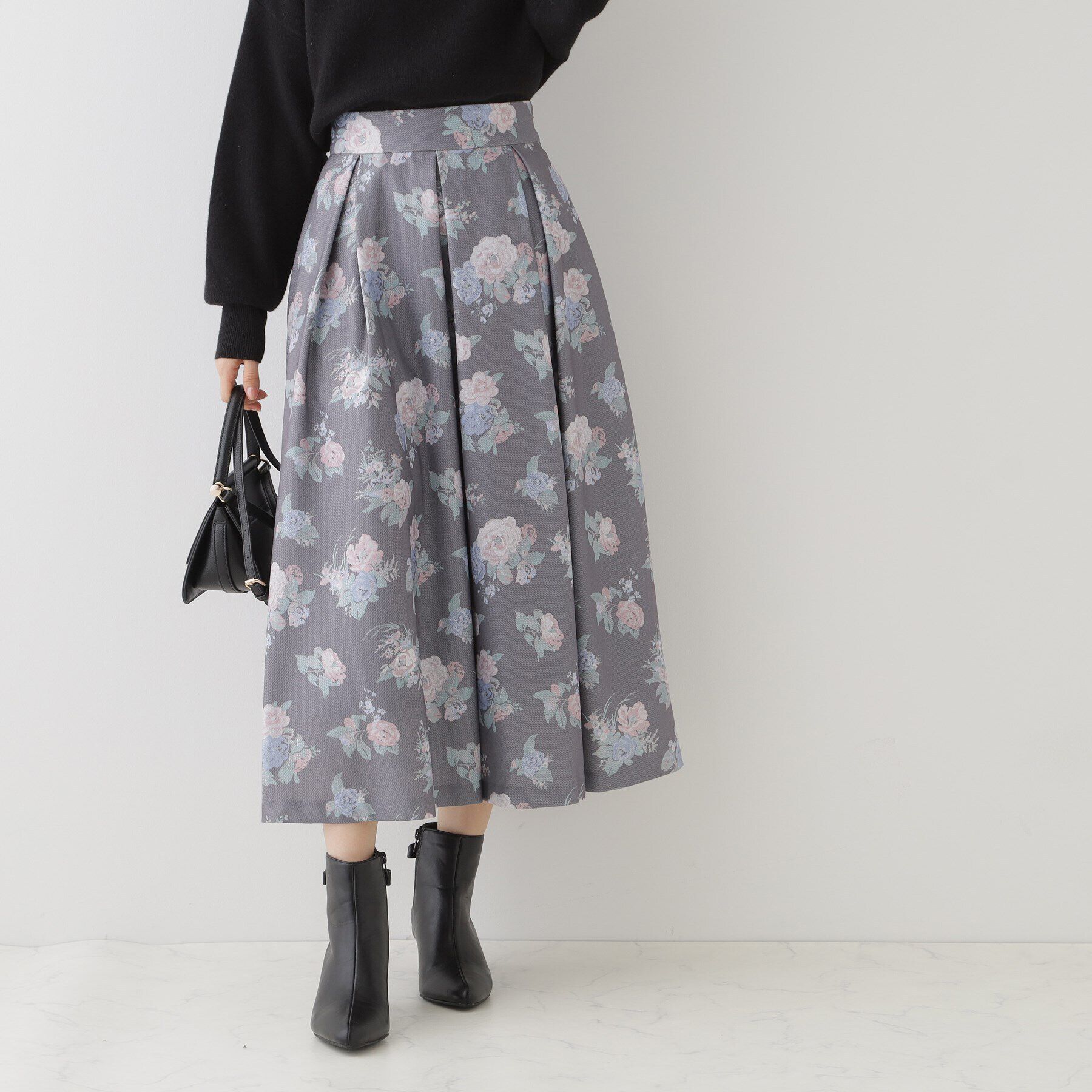 Couture broach「ミュルーズモダン 花柄プリント」|スカート|