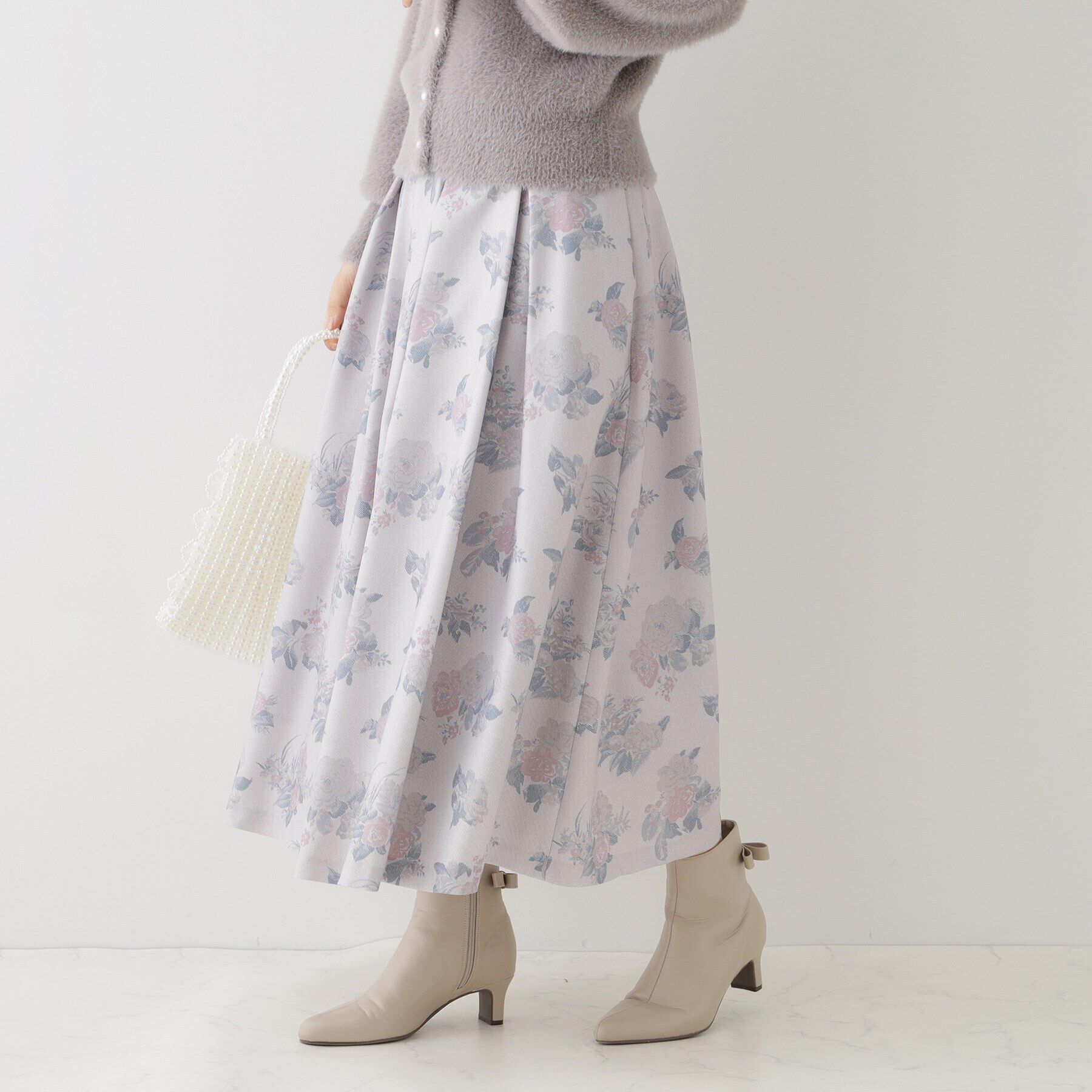 Couture broach「ミュルーズモダン 花柄プリント」|スカート|