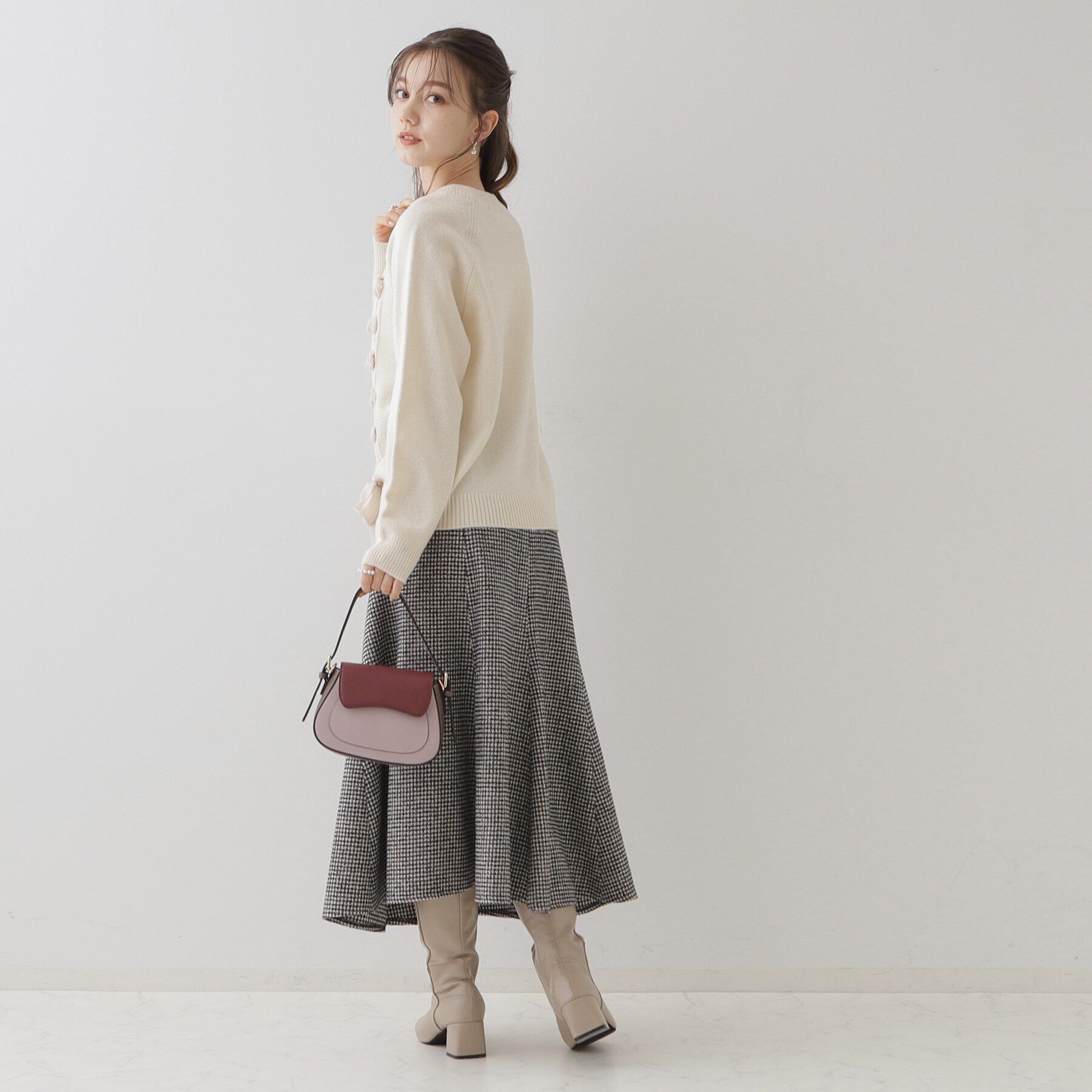 Couture broach「【可愛く着映える主役級ニット】リボンケーブルニット」|ニット・セーター|