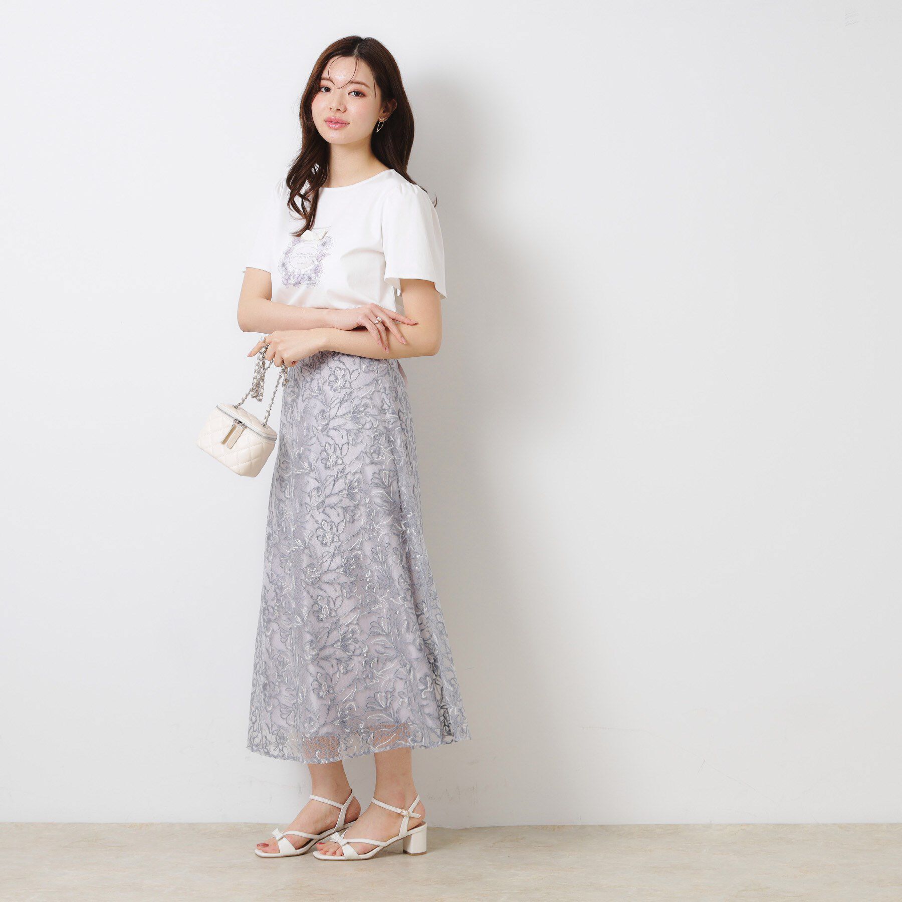 Couture broach「【接触冷感・UVカット】パフュームプリントTシャツ」|Tシャツ・カットソー|