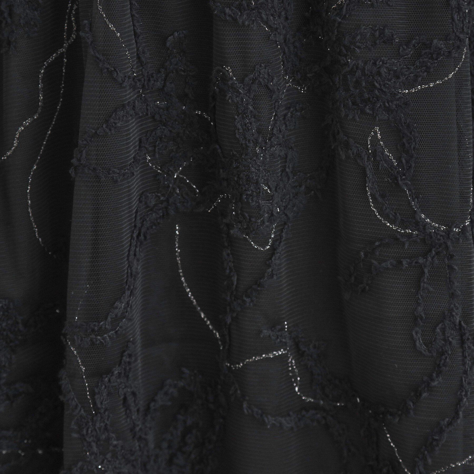 Couture broach「【通勤】ラメ刺繍ブークレチュールスカート」|スカート|