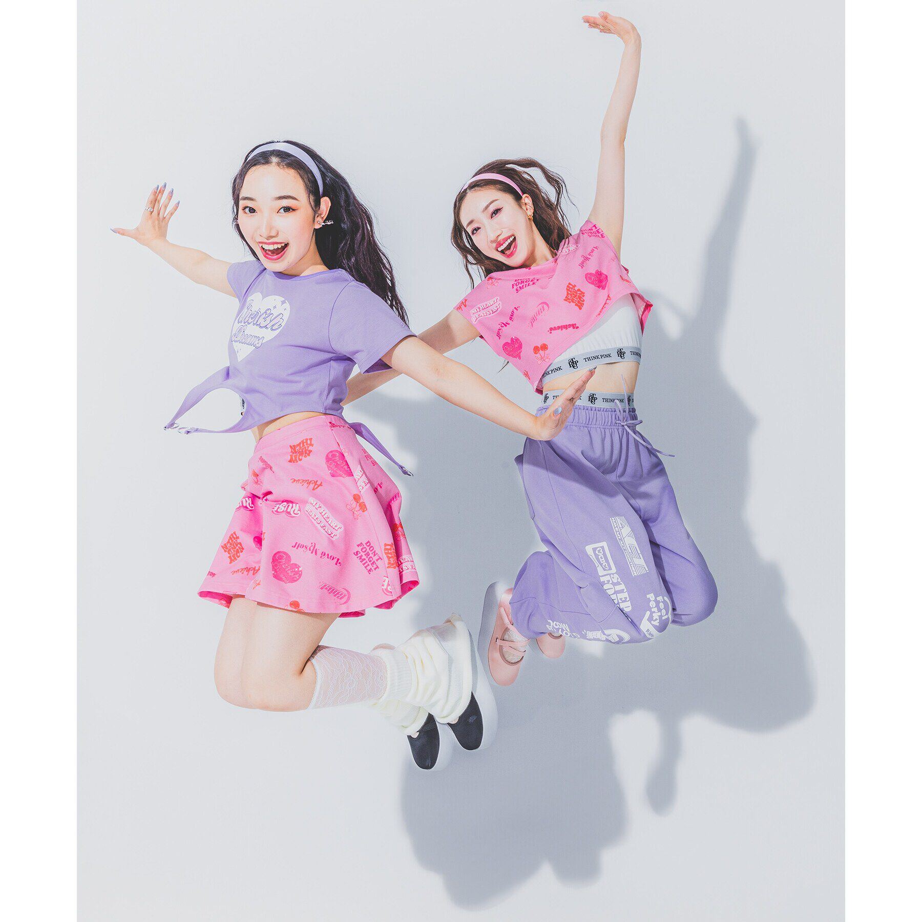 PINK-latte「【るーつくコラボ】裾ロゴゴムブラトップ」|キャミソール|