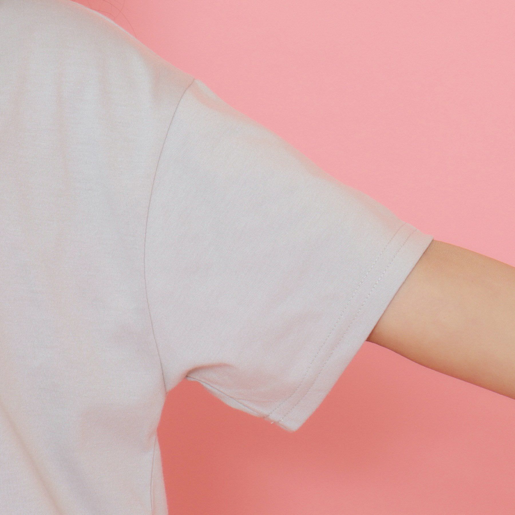 PINK-latte「ポロ衿ハーフジップTシャツ」|Tシャツ・カットソー|