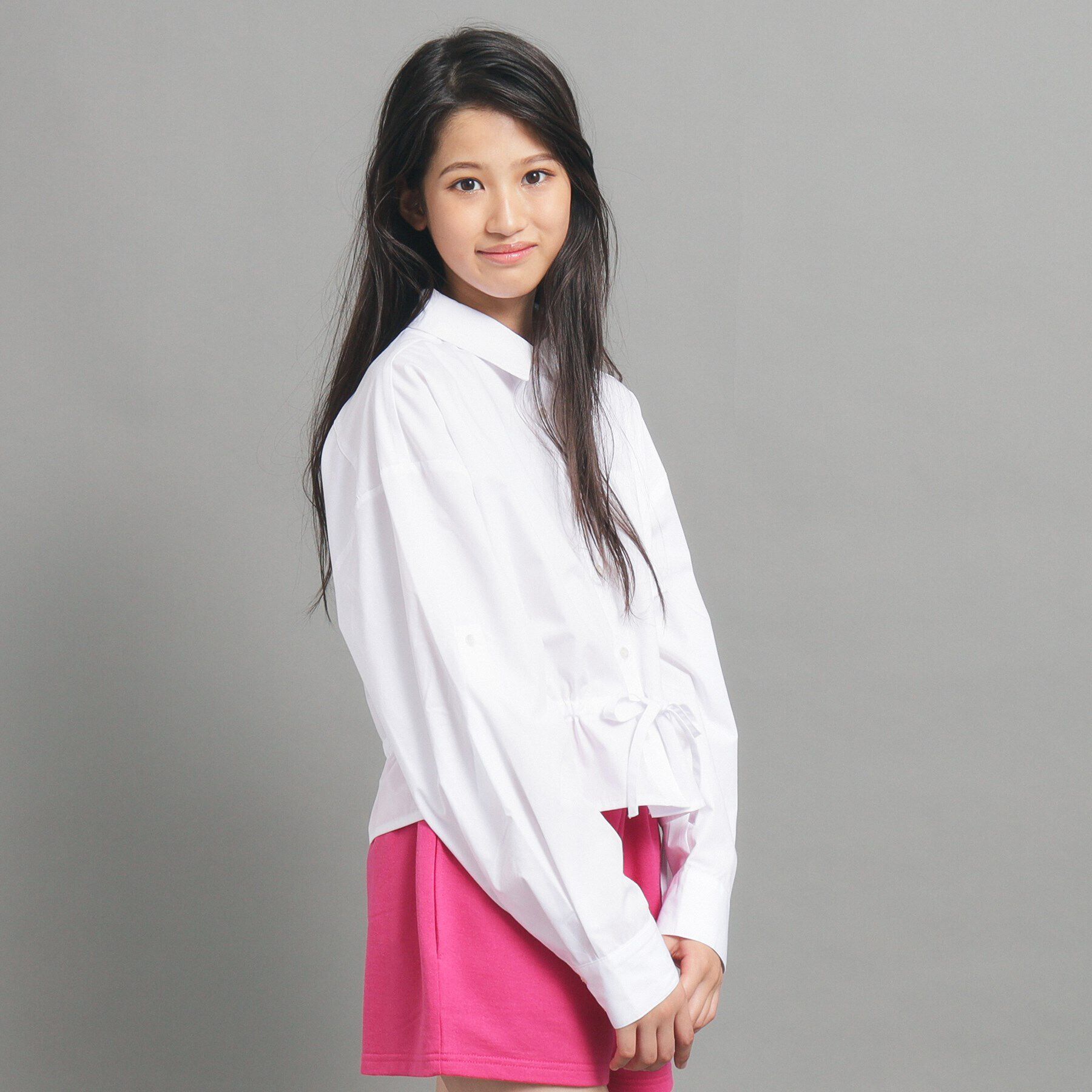 PINK-latte「クロップドシャツ」|シャツ・ブラウス|