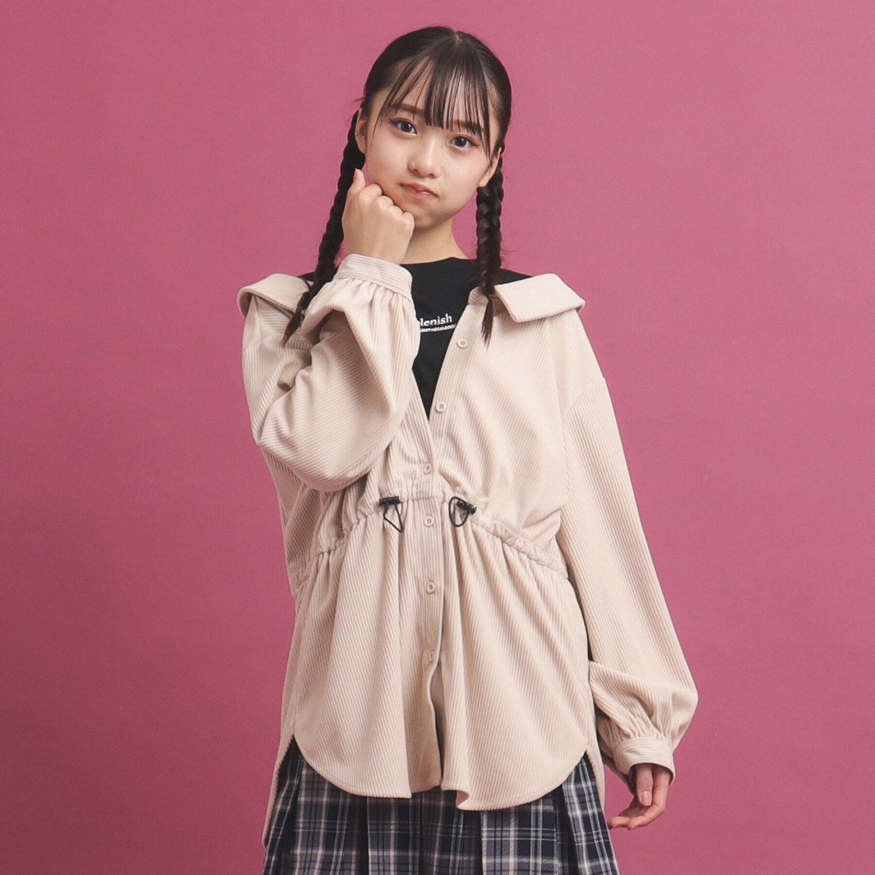 PINK-latte「惚れかわ シャツレイヤード」|シャツ・ブラウス|