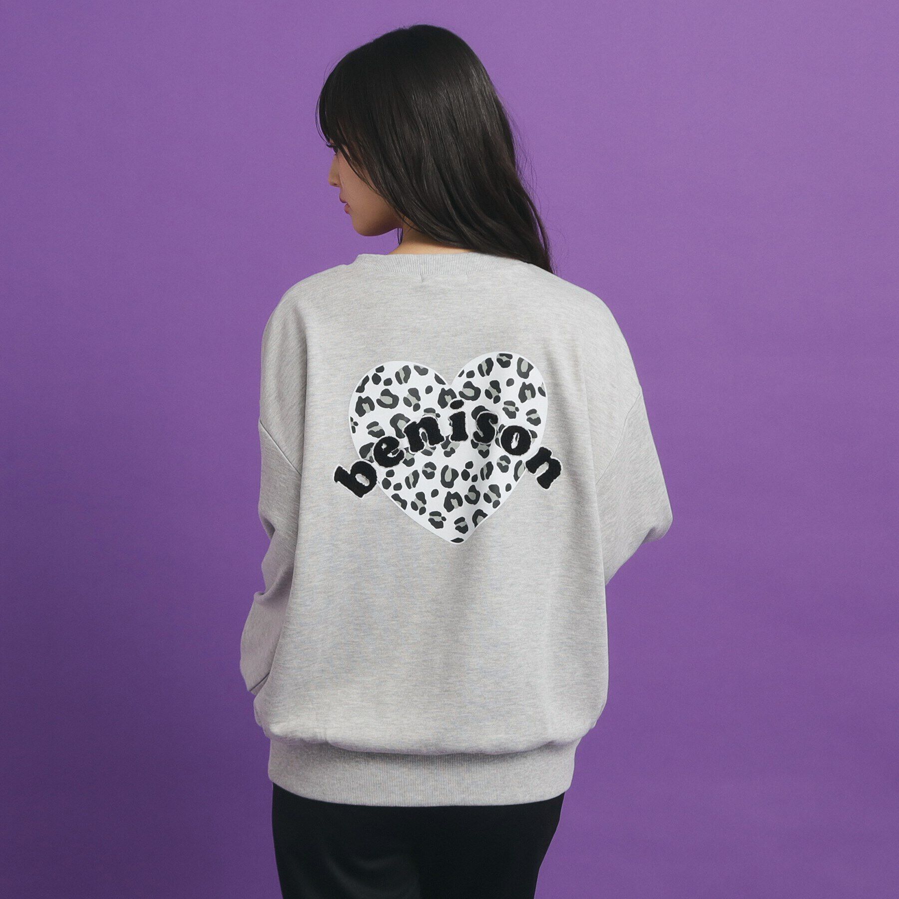 PINK-latte「ハートプリント裏毛プルオーバー」|その他|