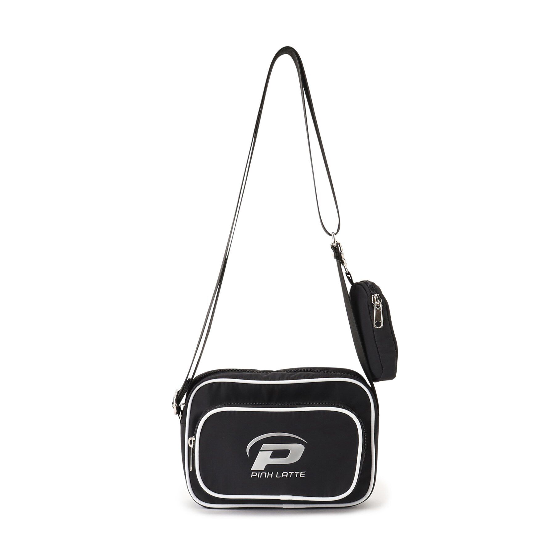 PINK-latte「パイピングスクウェアショルダー」|ショルダー・メッセンジャー|