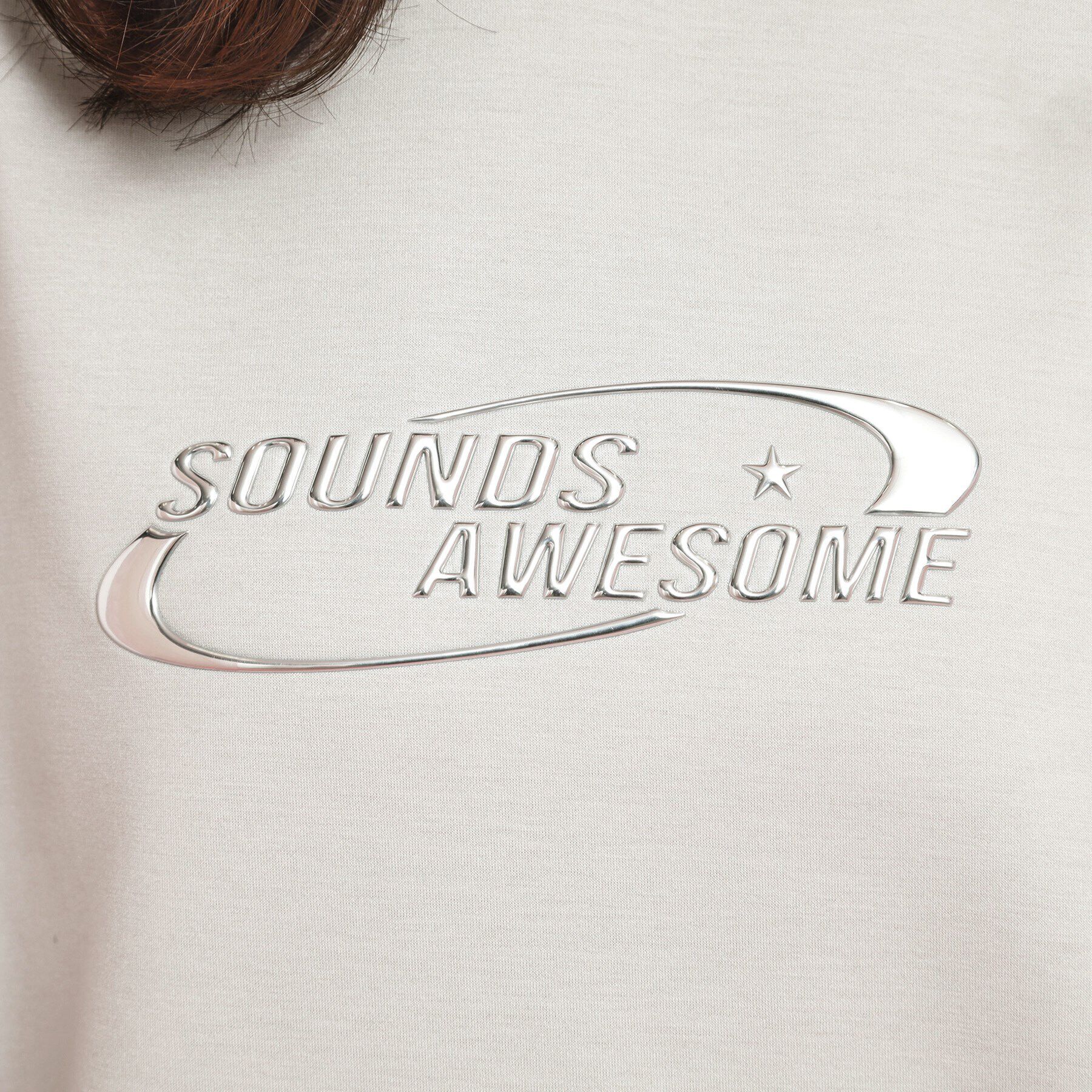 PINK-latte「シルバーワッペンポンチパーカ」|パーカー|