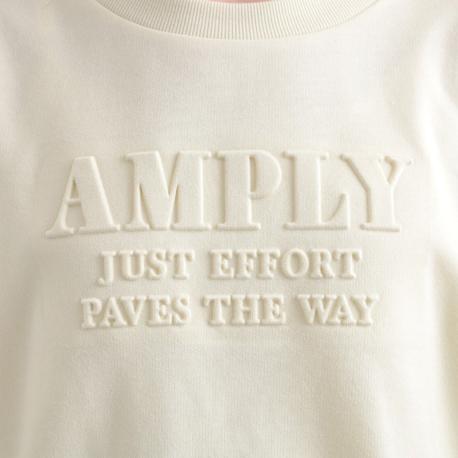 PINK-latte「エンボス七分袖Tシャツ」|Tシャツ・カットソー|