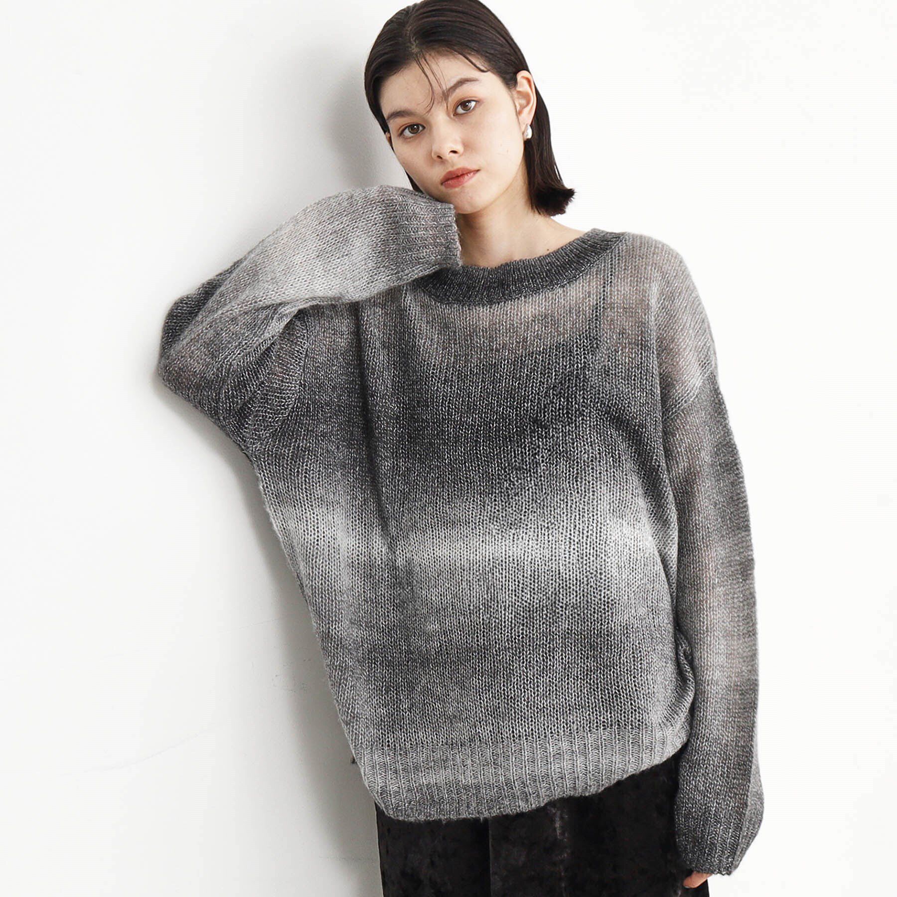 THE SHOP TK「【ヒルナンデス！で紹介】グラデーションシアーニット」|ニット・セーター|