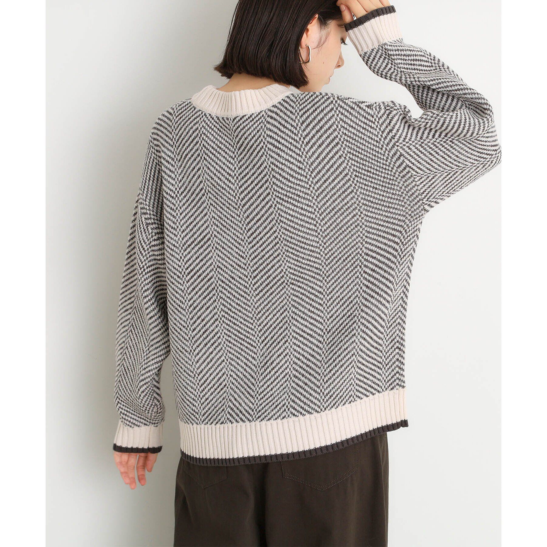 THE SHOP TK「ラメヘリンボーンニット【洗濯機OK】」|ニット・セーター|