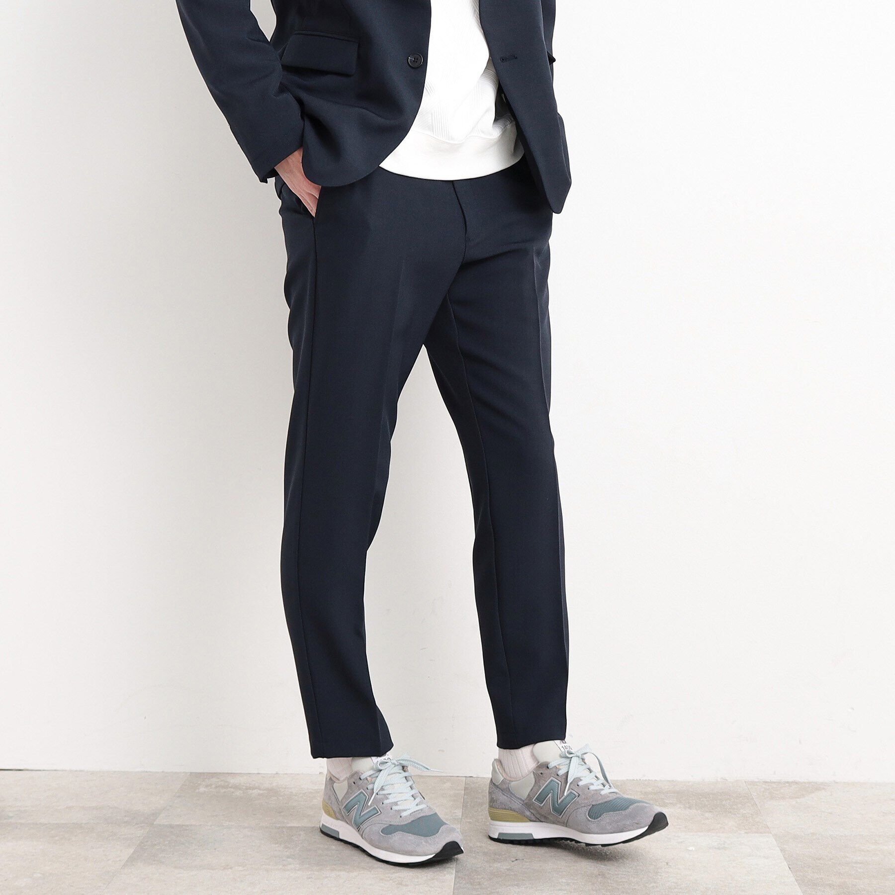 THE SHOP TK「【CAVIAN/キャビアン】リサイクルシャークスキンスラックス セットアップ可」|その他|ネイビー(094)