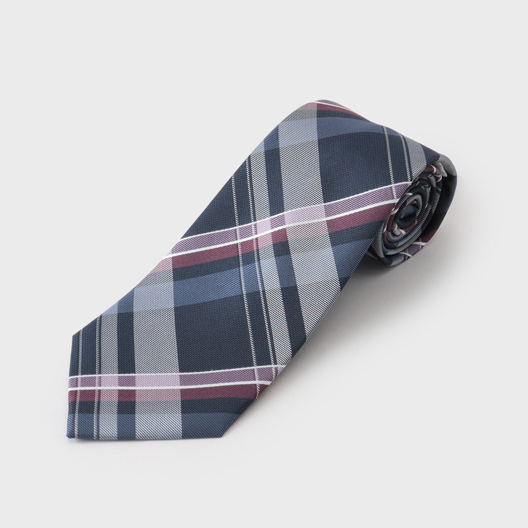 THE SHOP TK「ベーシックチェック柄ネクタイ」|ネクタイ・蝶ネクタイ|ネイビー(294)
