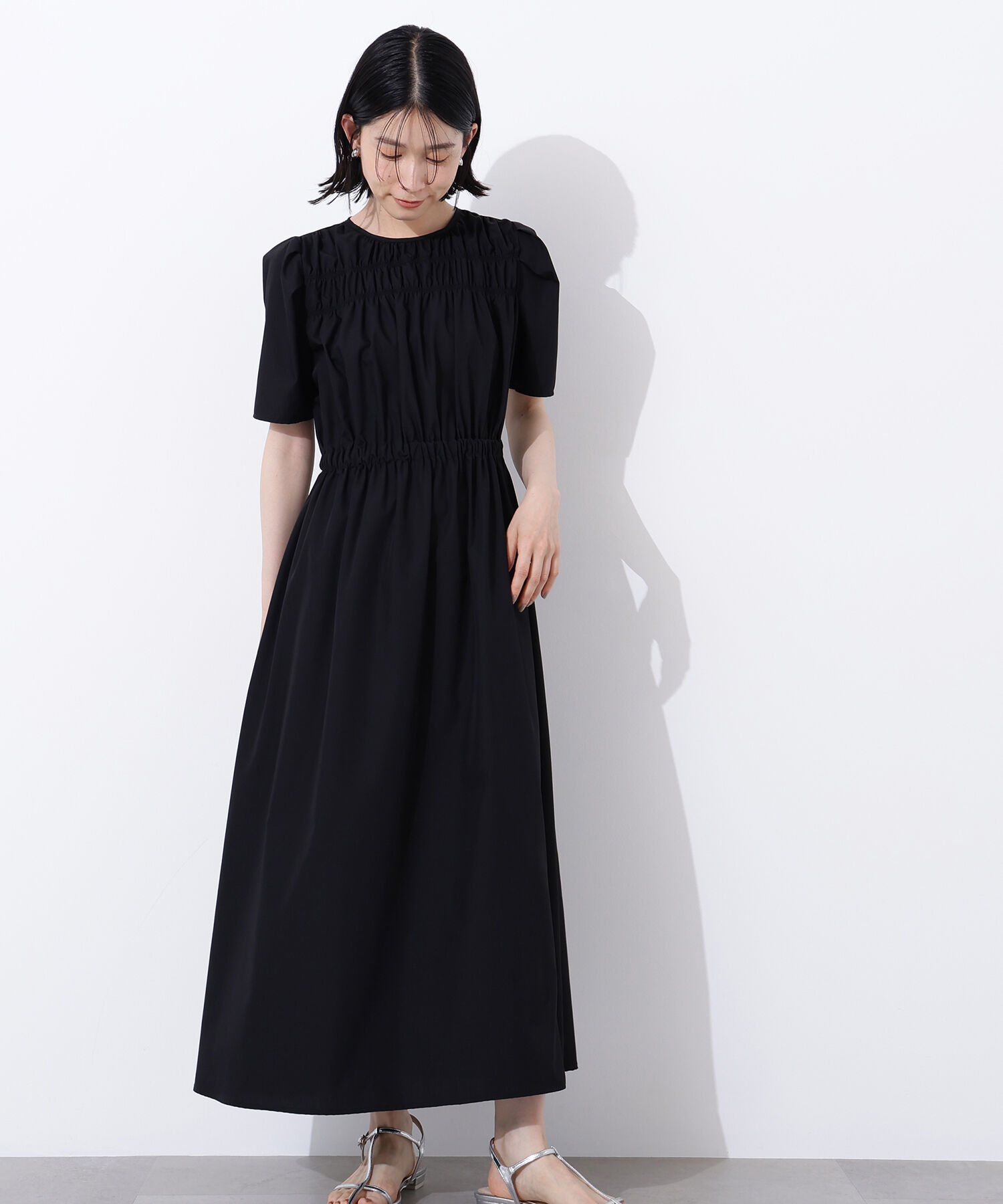  「ローンタックショルダーワンピース」|ワンピース|