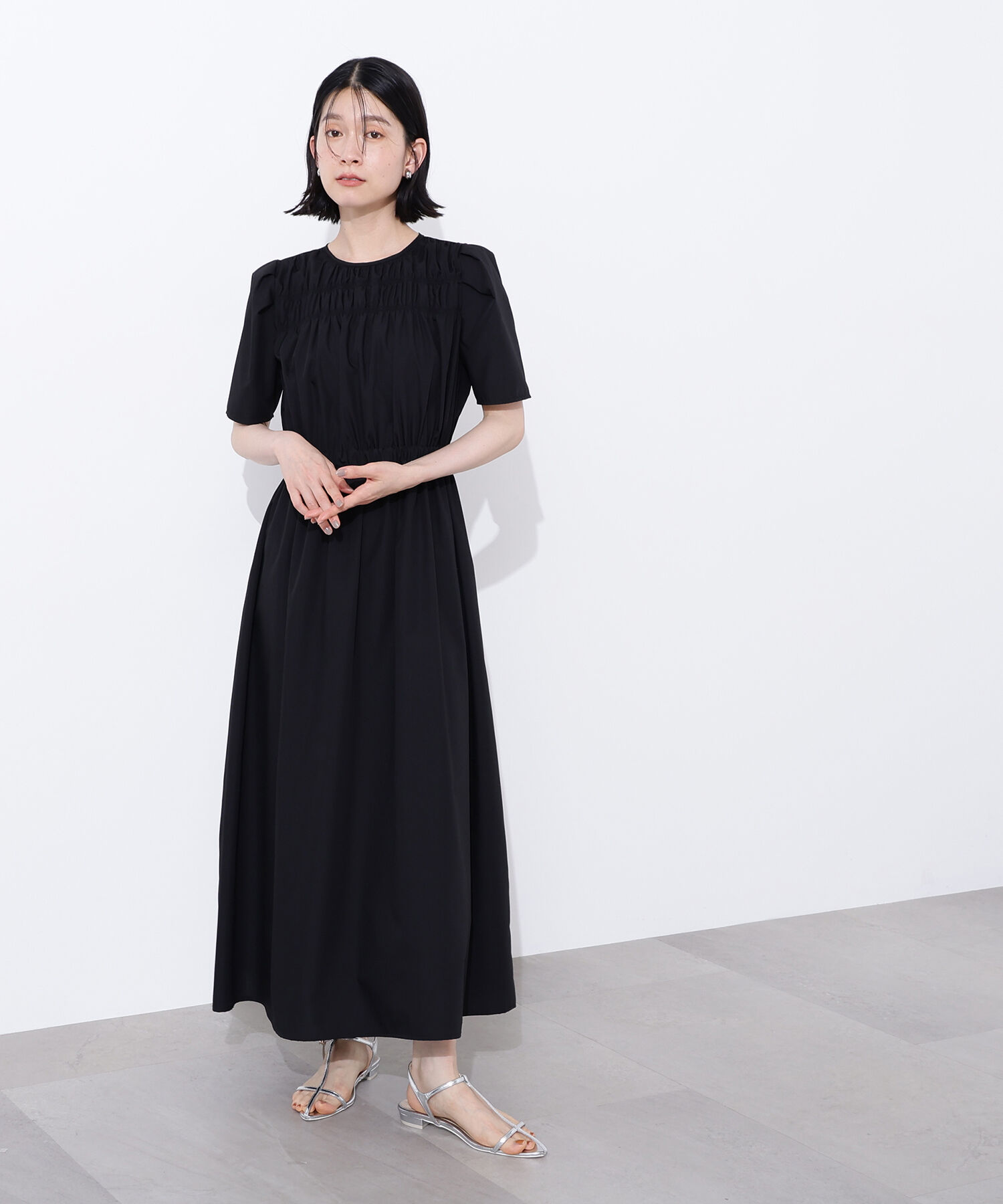  「ローンタックショルダーワンピース」|ワンピース|