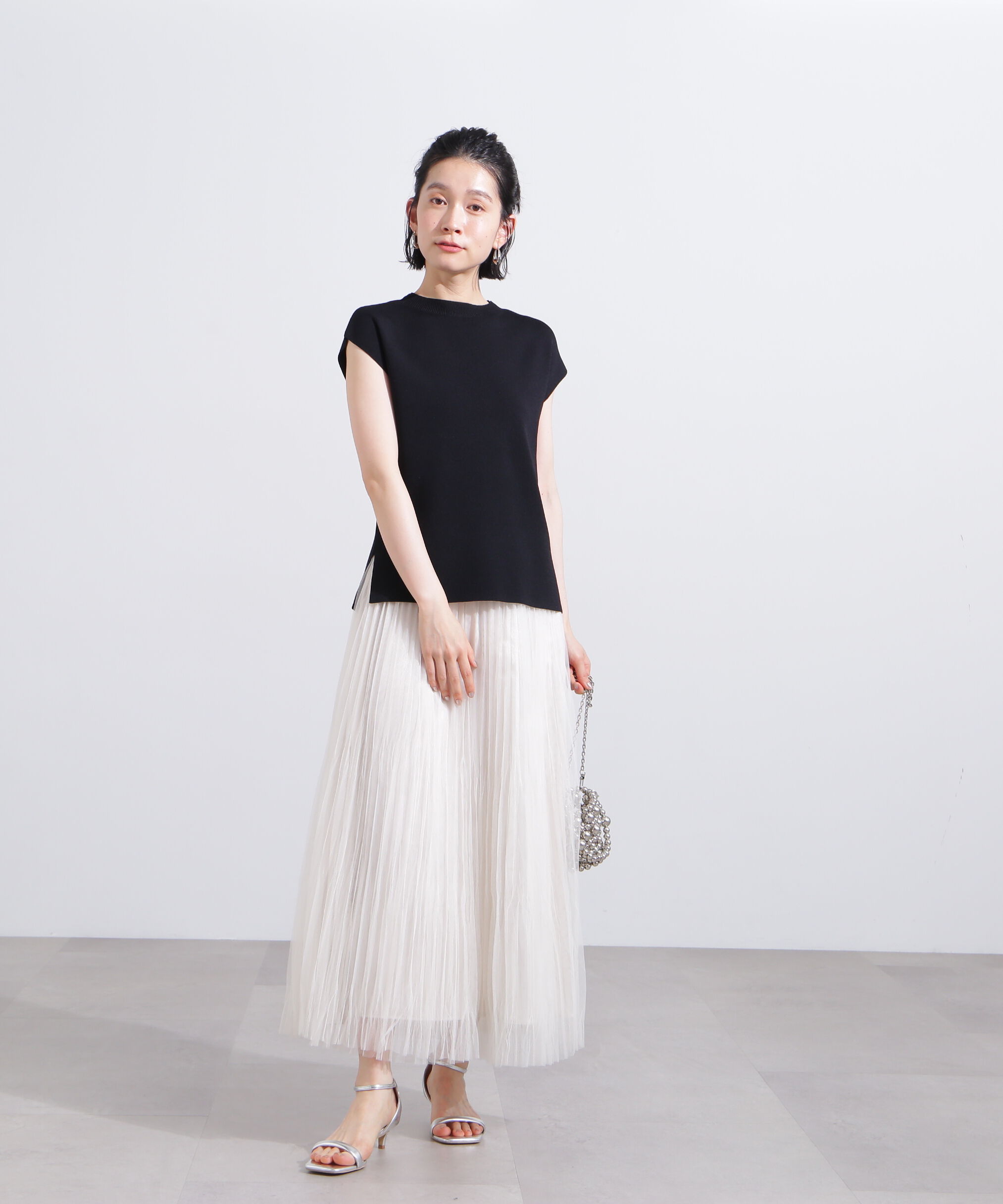  「総針モックネックフレンチニット」|ニット・セーター|