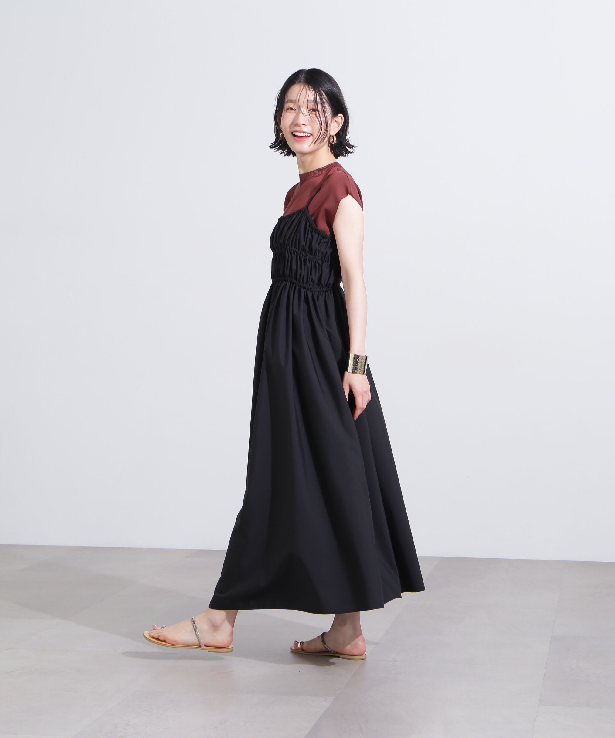  「総針モックネックフレンチニット」|ニット・セーター|