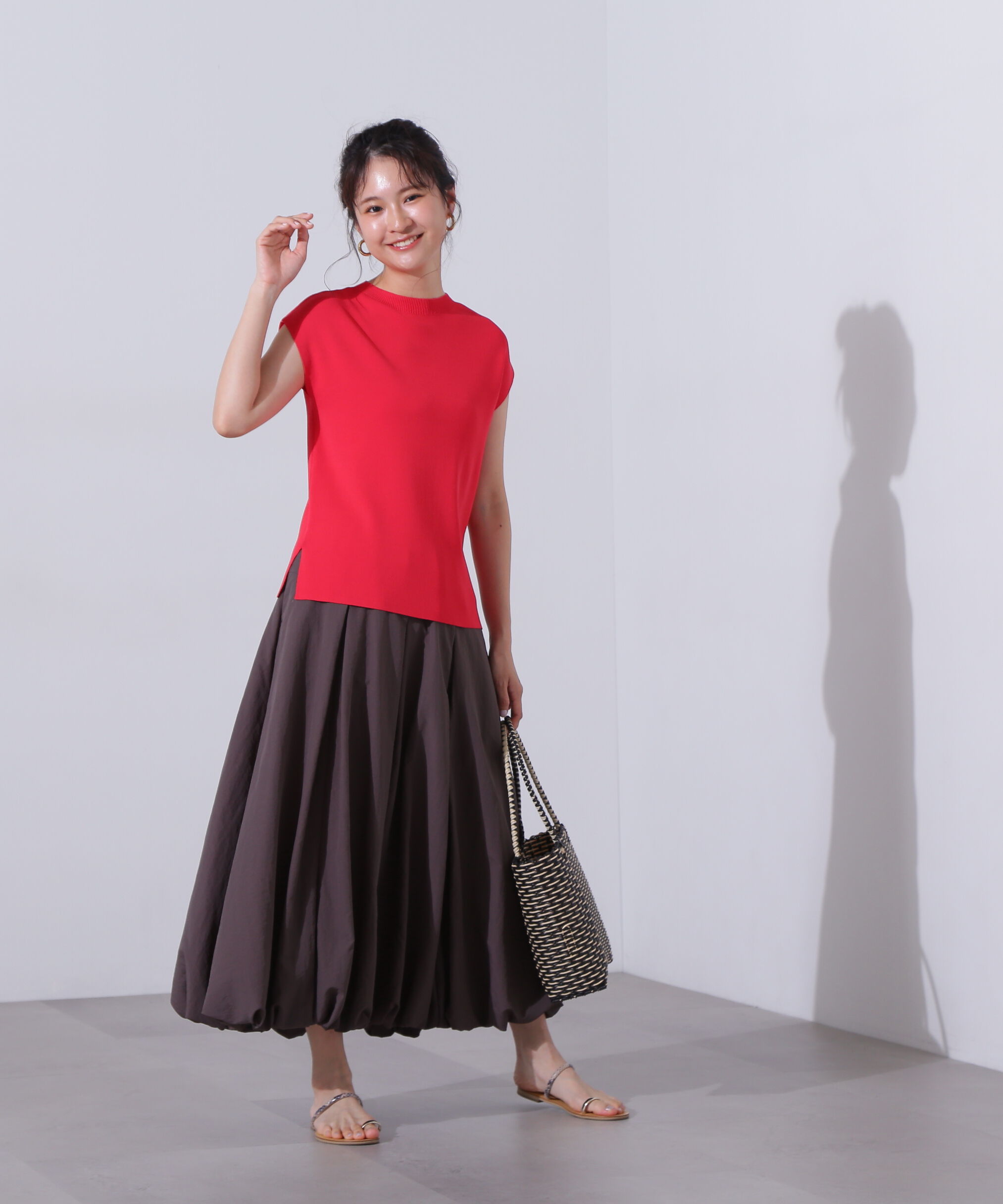  「総針モックネックフレンチニット」|ニット・セーター|