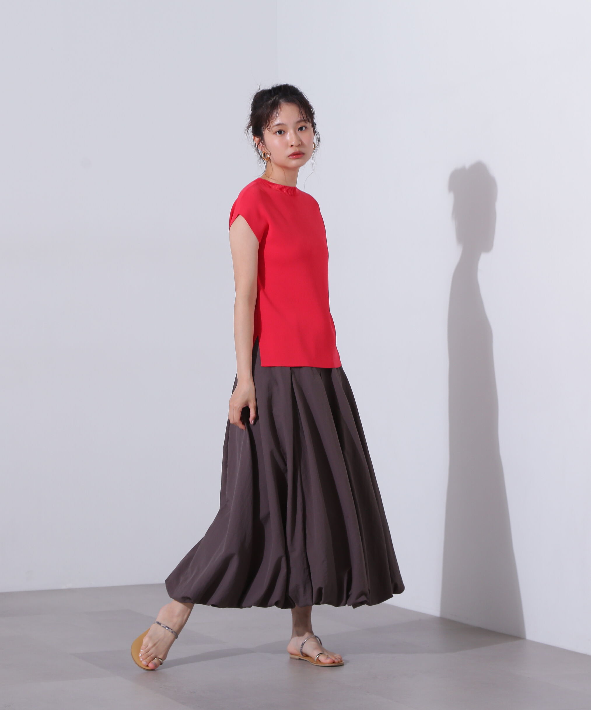  「総針モックネックフレンチニット」|ニット・セーター|