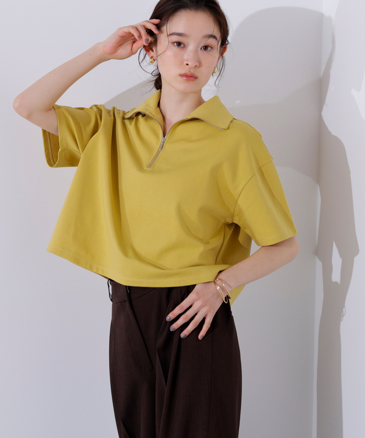  「ハーフジッププルオーバー」|Tシャツ・カットソー|