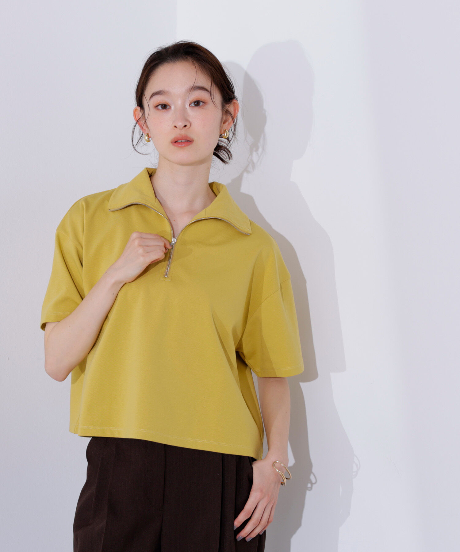  「ハーフジッププルオーバー」|Tシャツ・カットソー|