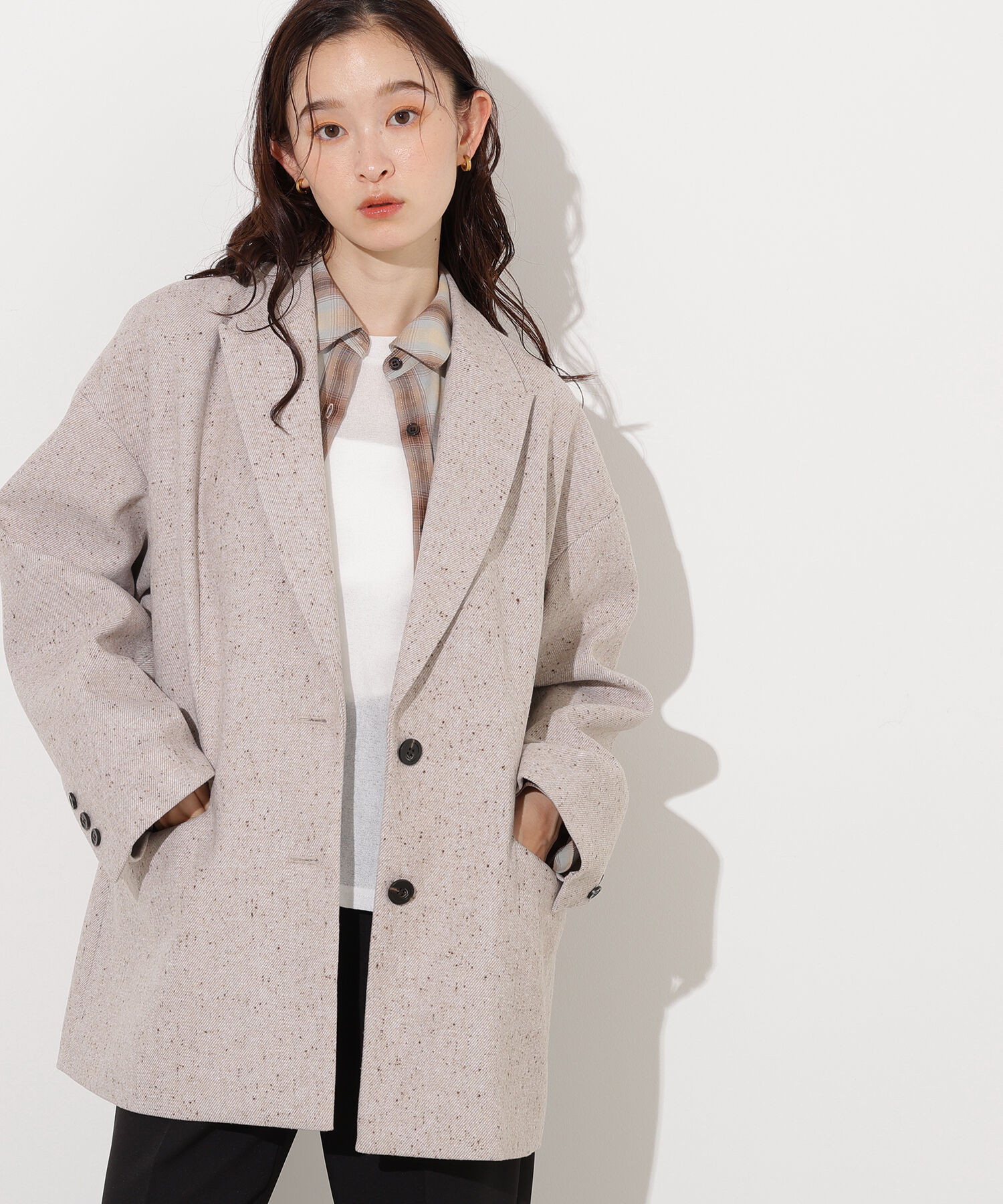  「オーバージャケットコート」|ブルゾン・スタジャン|