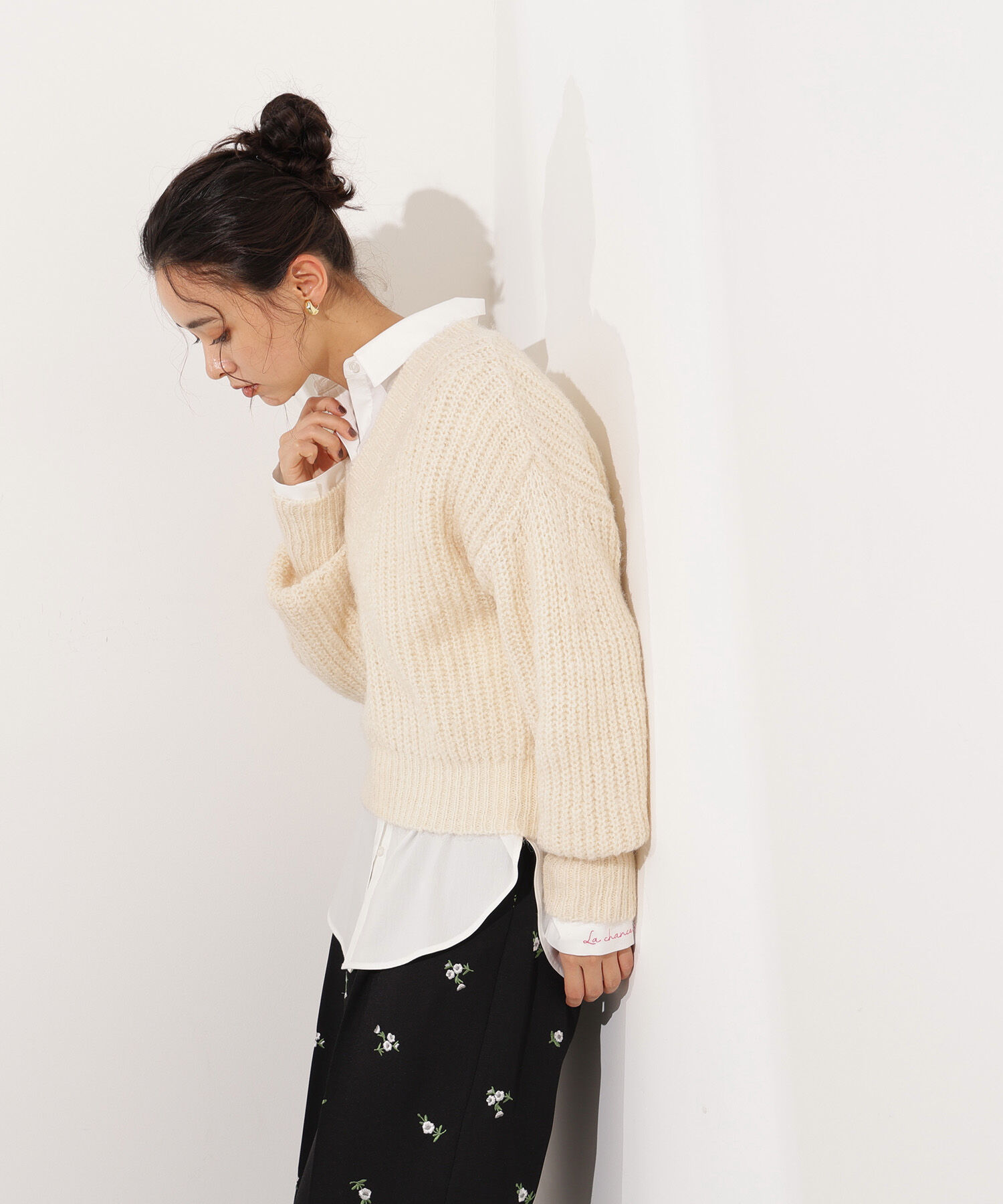  「Vネックオーバーニット」|ニット・セーター|